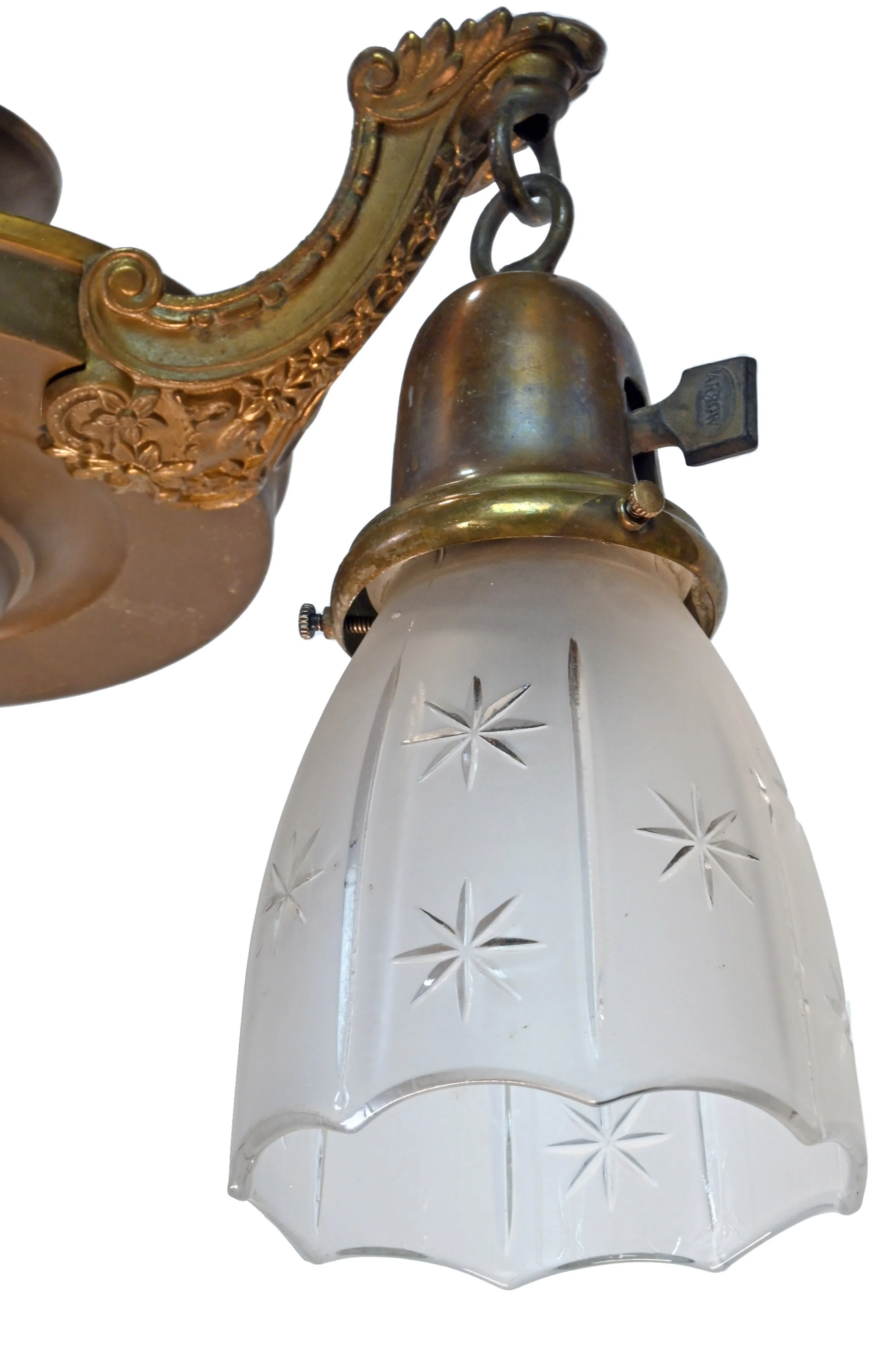62109B+brass+two+arm+pan+chandelier+with+cut+glass+shades+5.jpg