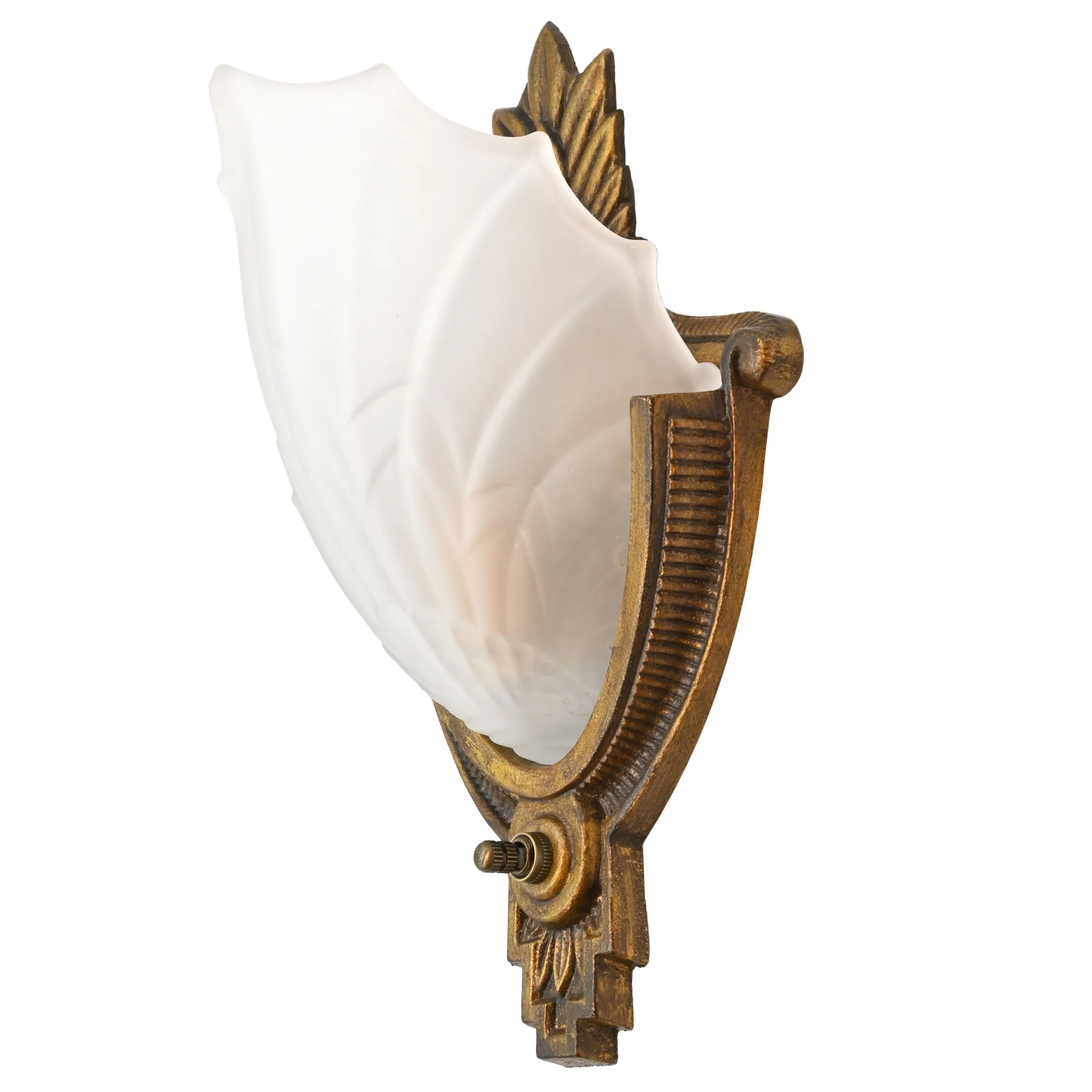62151+hand+finished+cast+iron+slipper+shade+sconce+pair+6.jpg