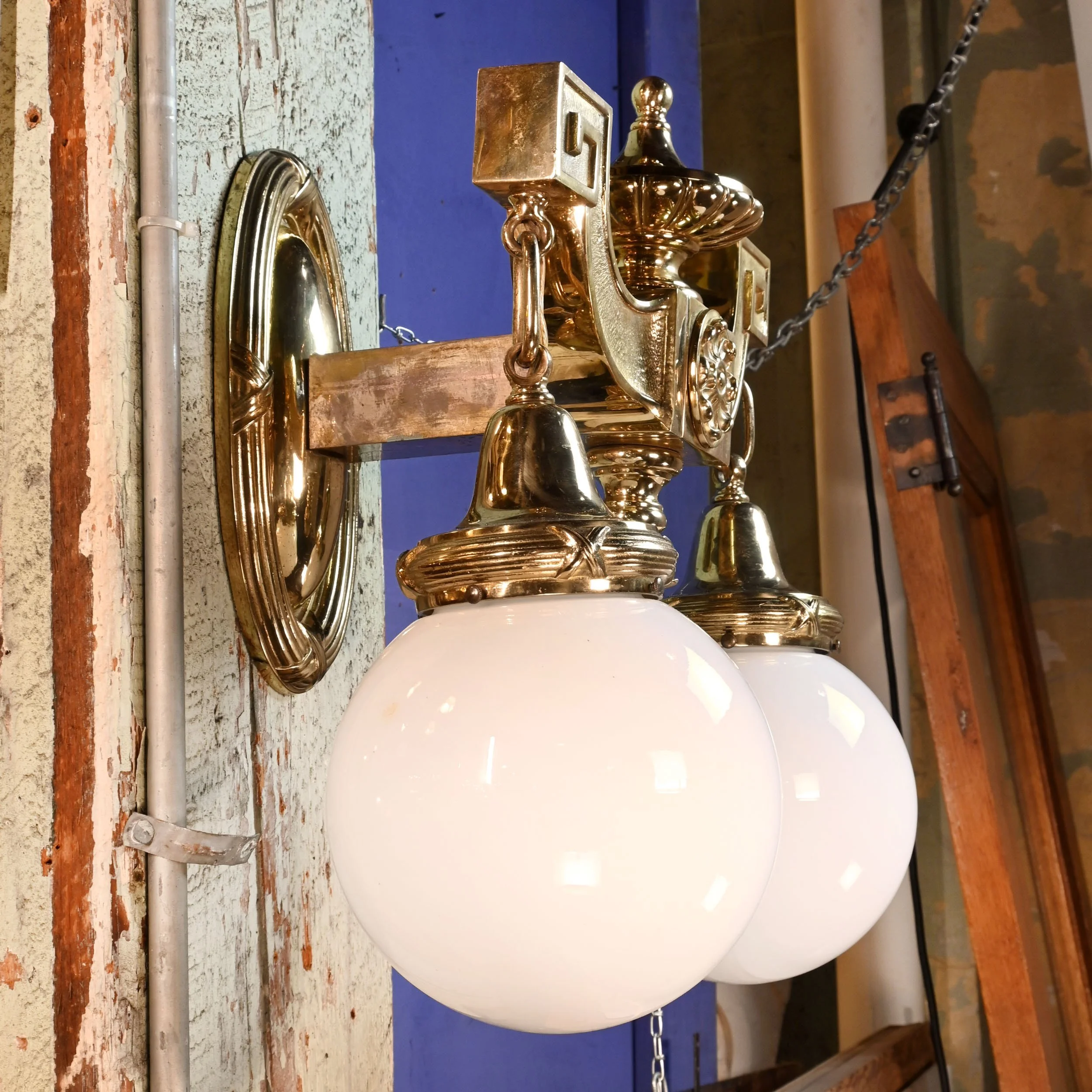 47127+large+two+arm+brass+sconce+redo+with+white+globes+2.jpg