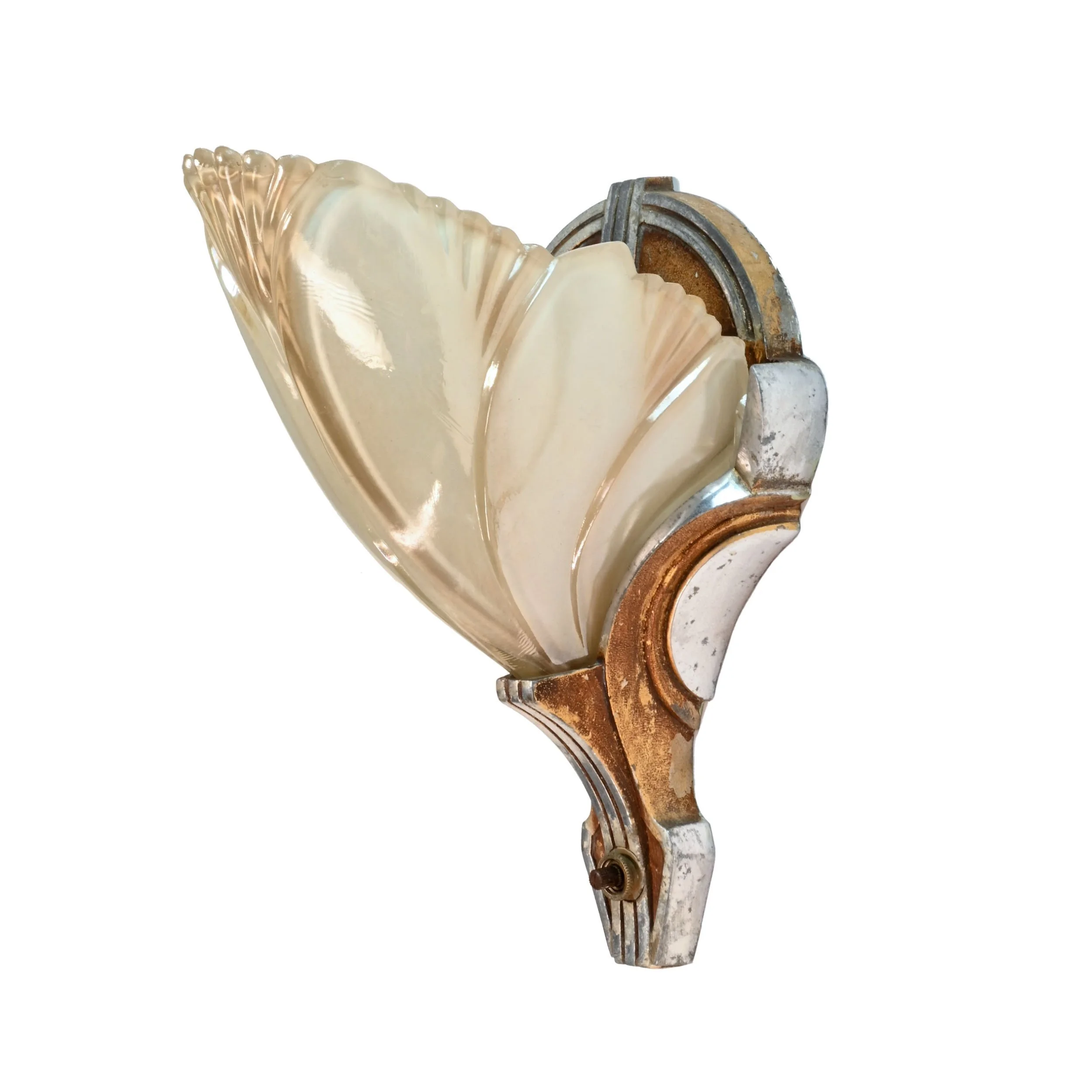 62320+silver+and+gold+slipper+shade+sconce+pair+2.jpg