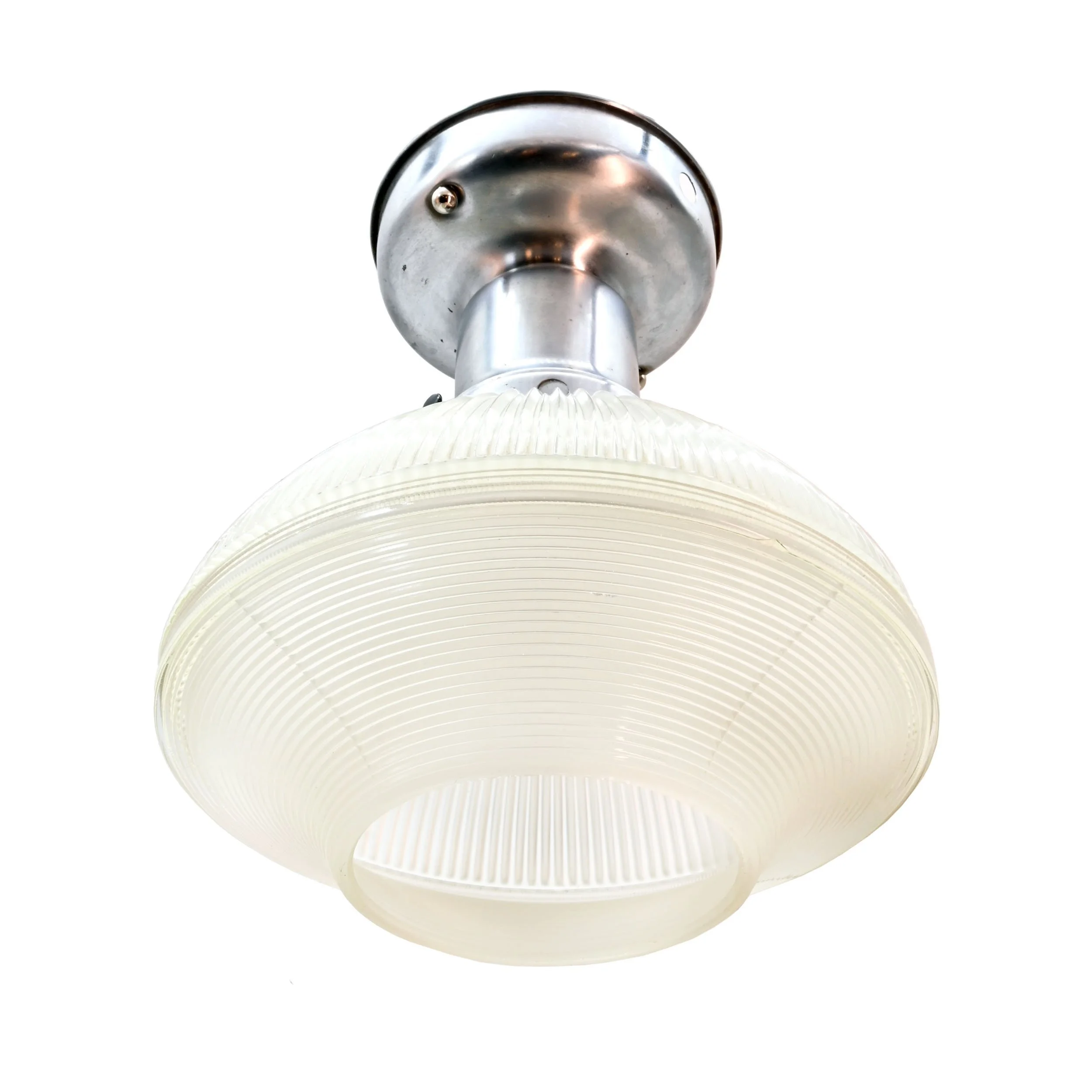62663+single+piece+holophane+shade+with+brushed+stell+flushmount+1.jpg