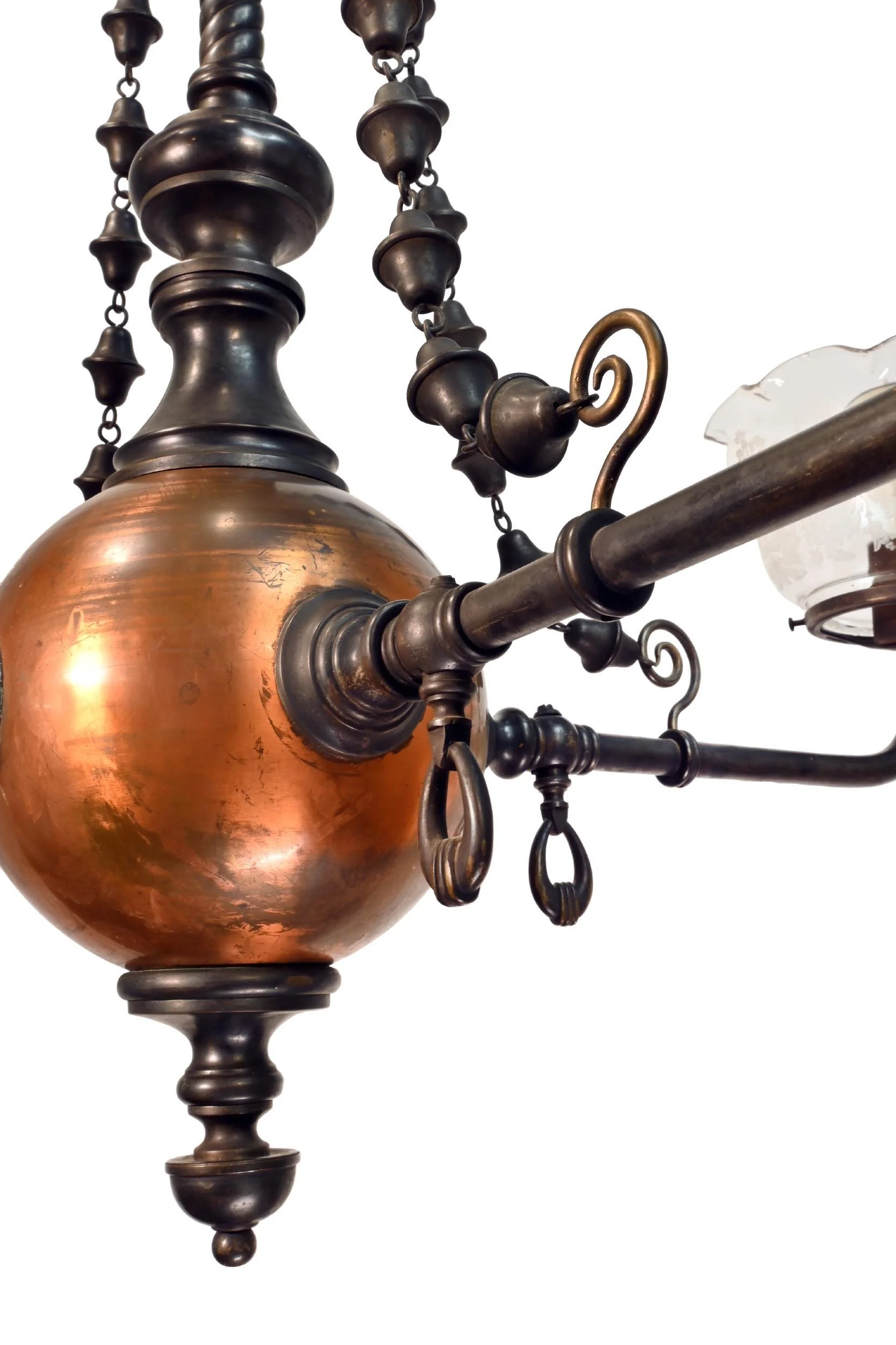 62666+brass+and+copper+converted+four+arm+chandelier+4.jpg