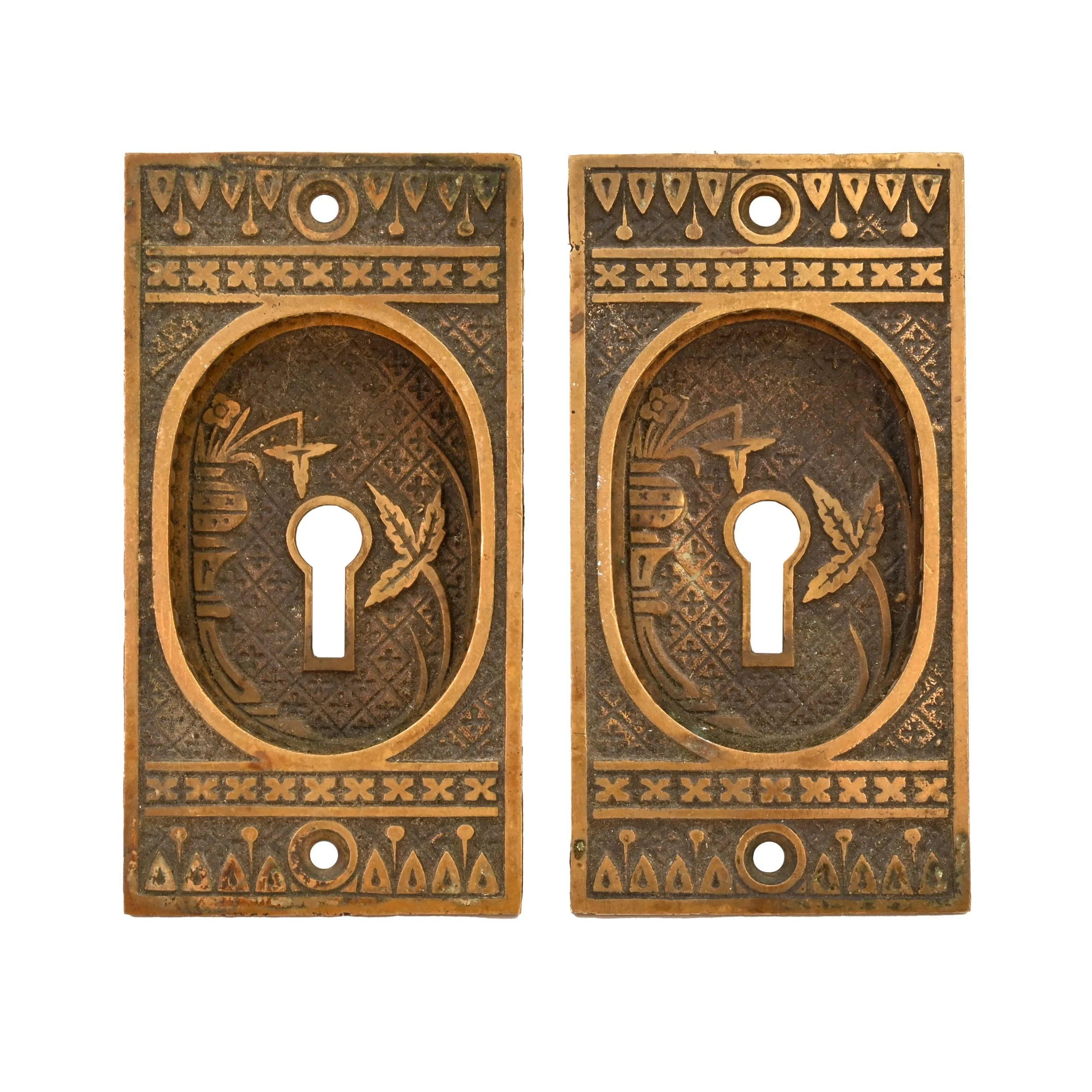 H62480+pair+of+brass+lockwood+broken+leaf+pocket+door+pulls+1.jpg