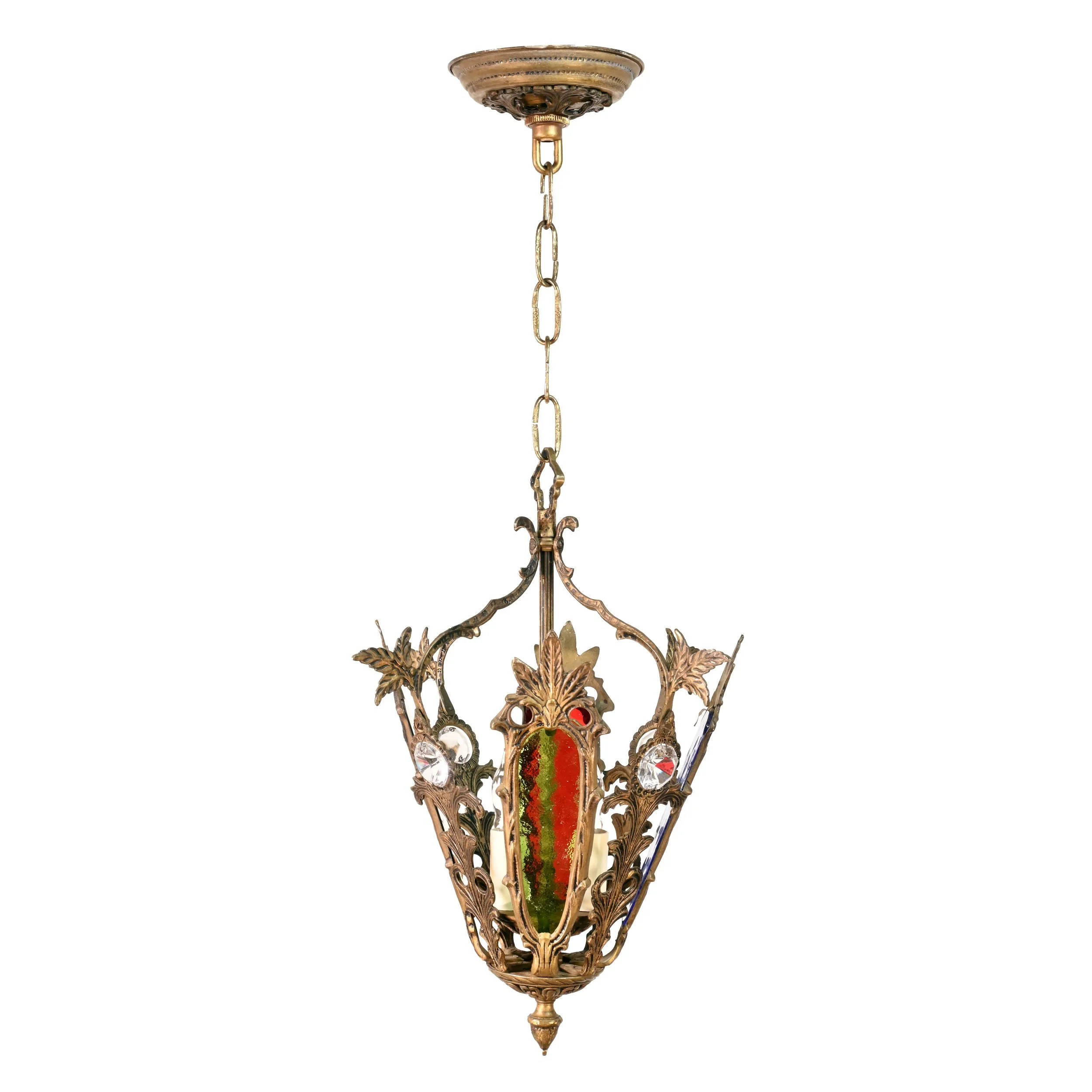 62947+brass+lantern+pendant+with+multicolored+glass+panels+3.jpg