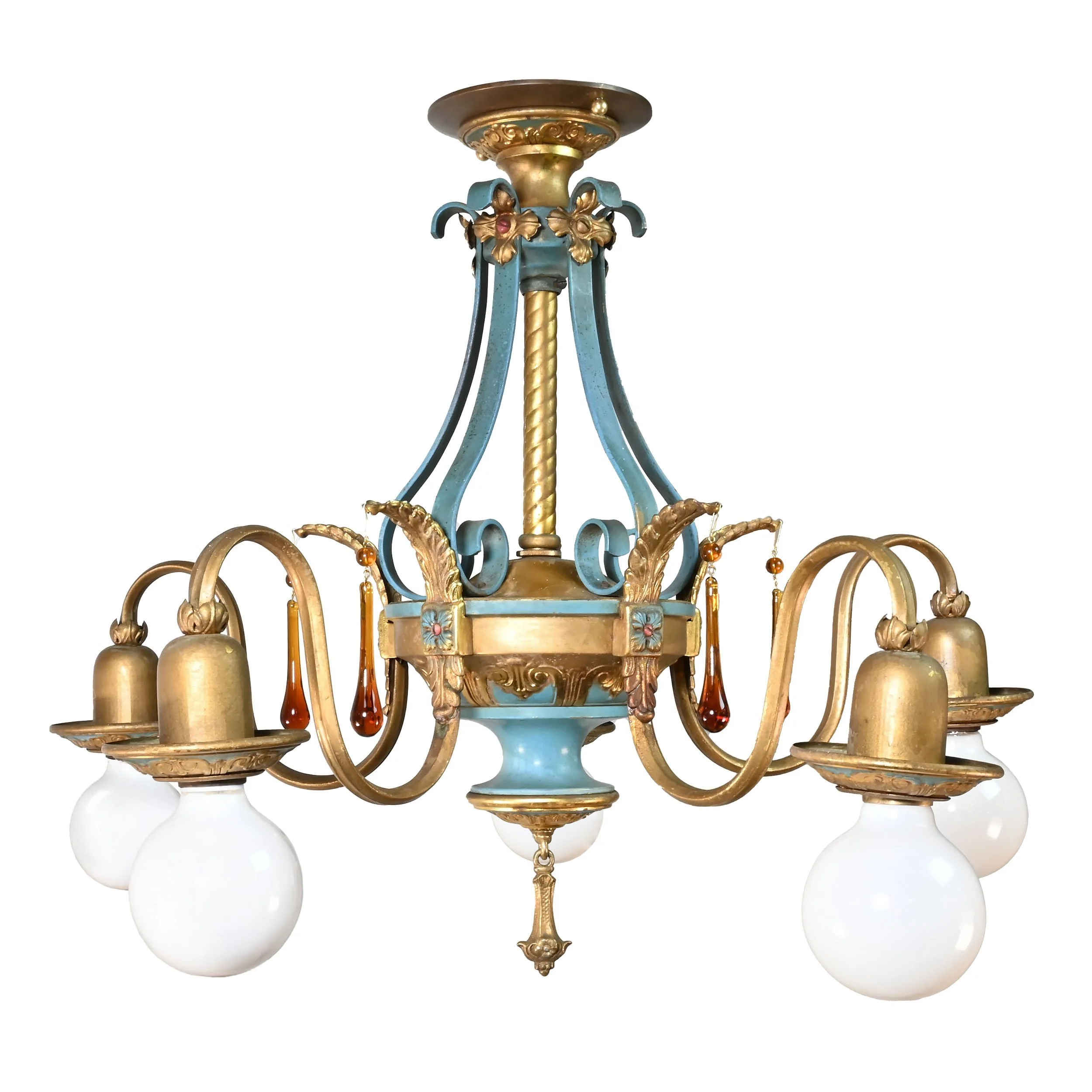62836+brass+five+bulb+chandelier+with+blue+detail+1.jpg