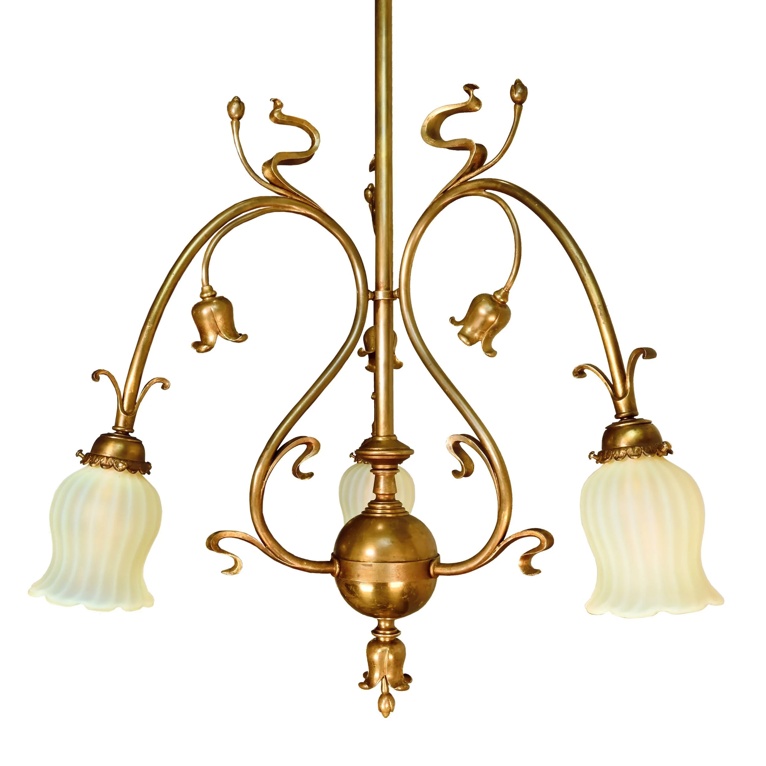 61212+brass+art+nouveau+tulip+chandelier+with+louis+comfort+tiffany+opalescent+shades+2.jpg