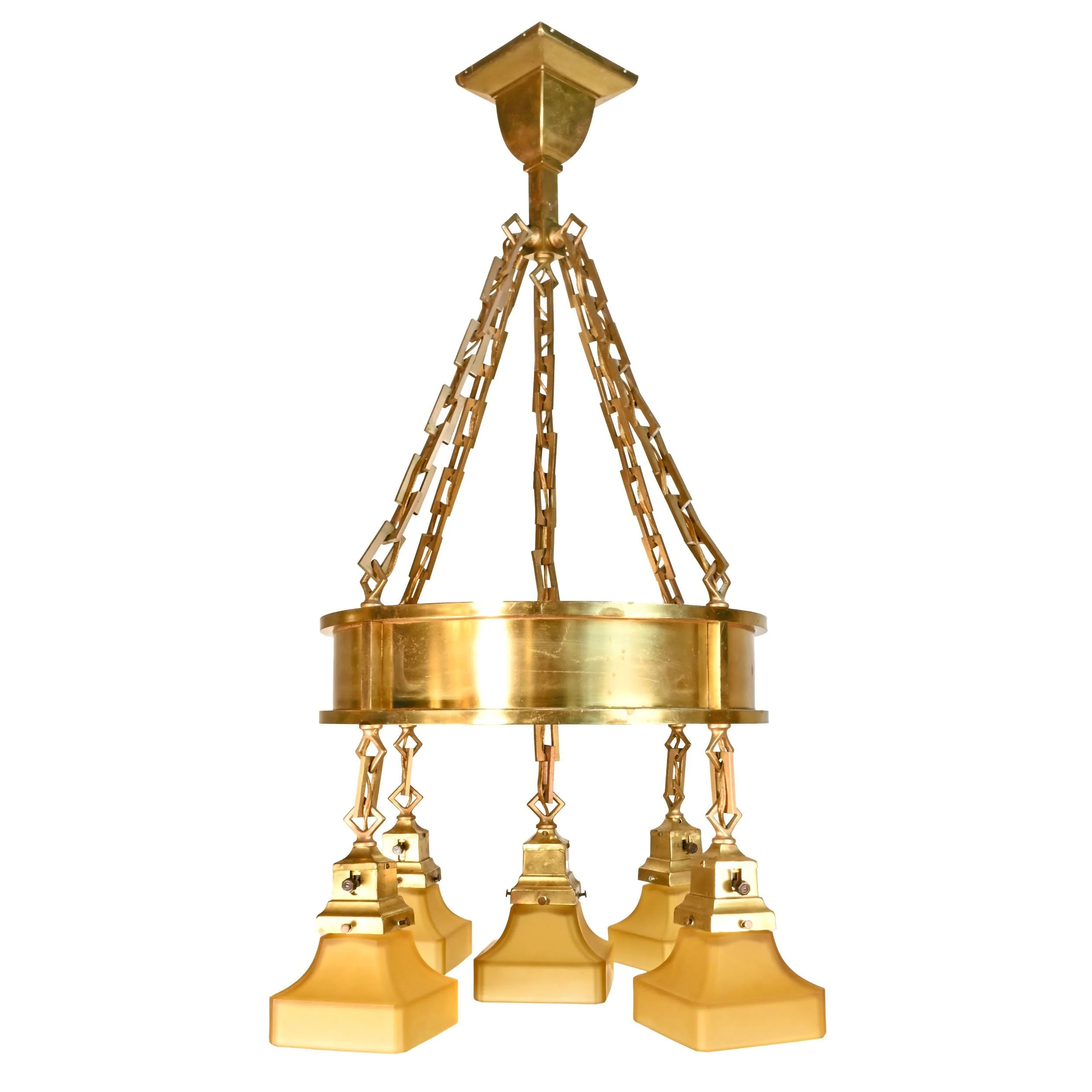 63099+polished+brass+ring+chandelier+with+amber+mission+shades+1.jpg