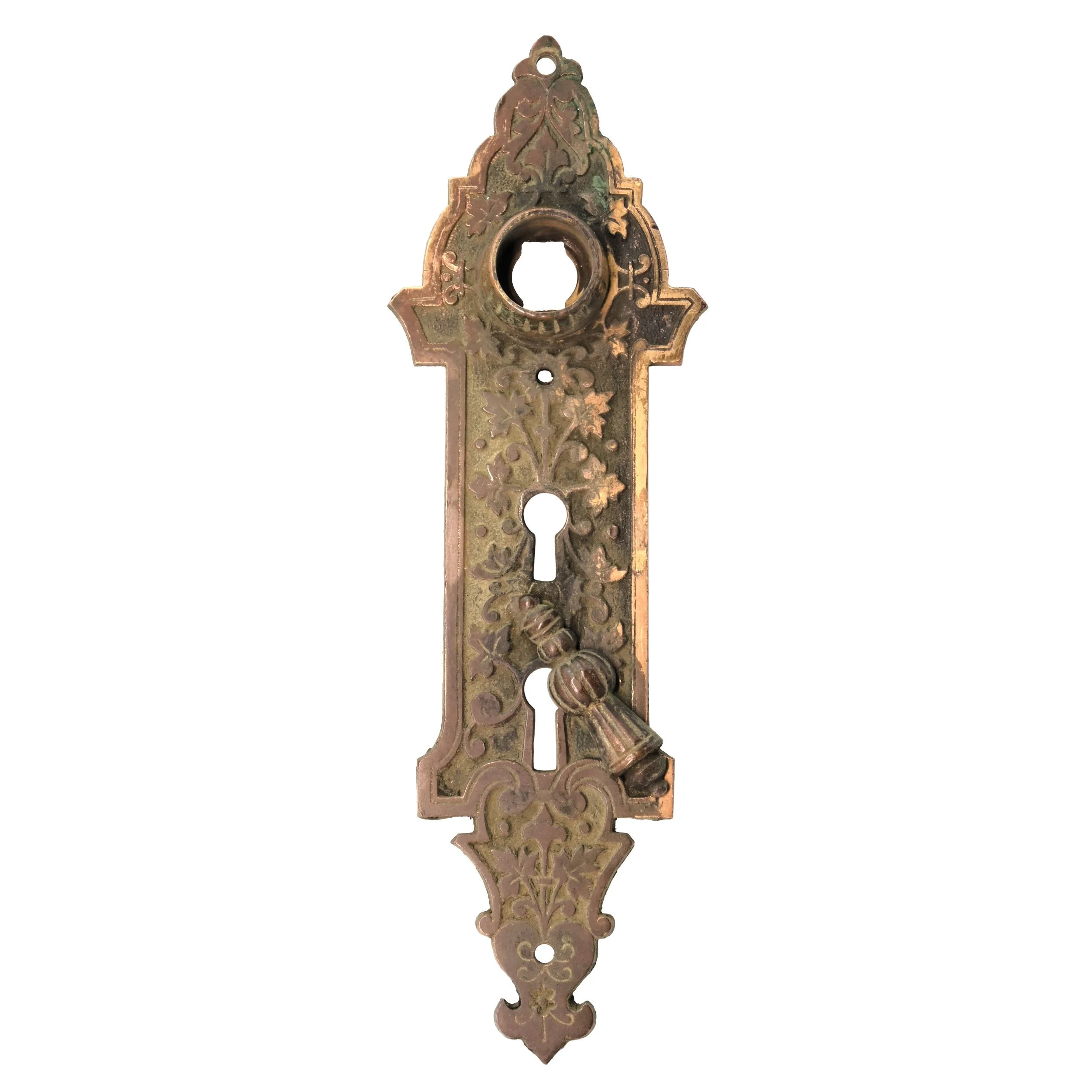 H63069+floral+eastlake+backplate+with+double+keyhole+and+tassel+keyhole+cover+2.jpg