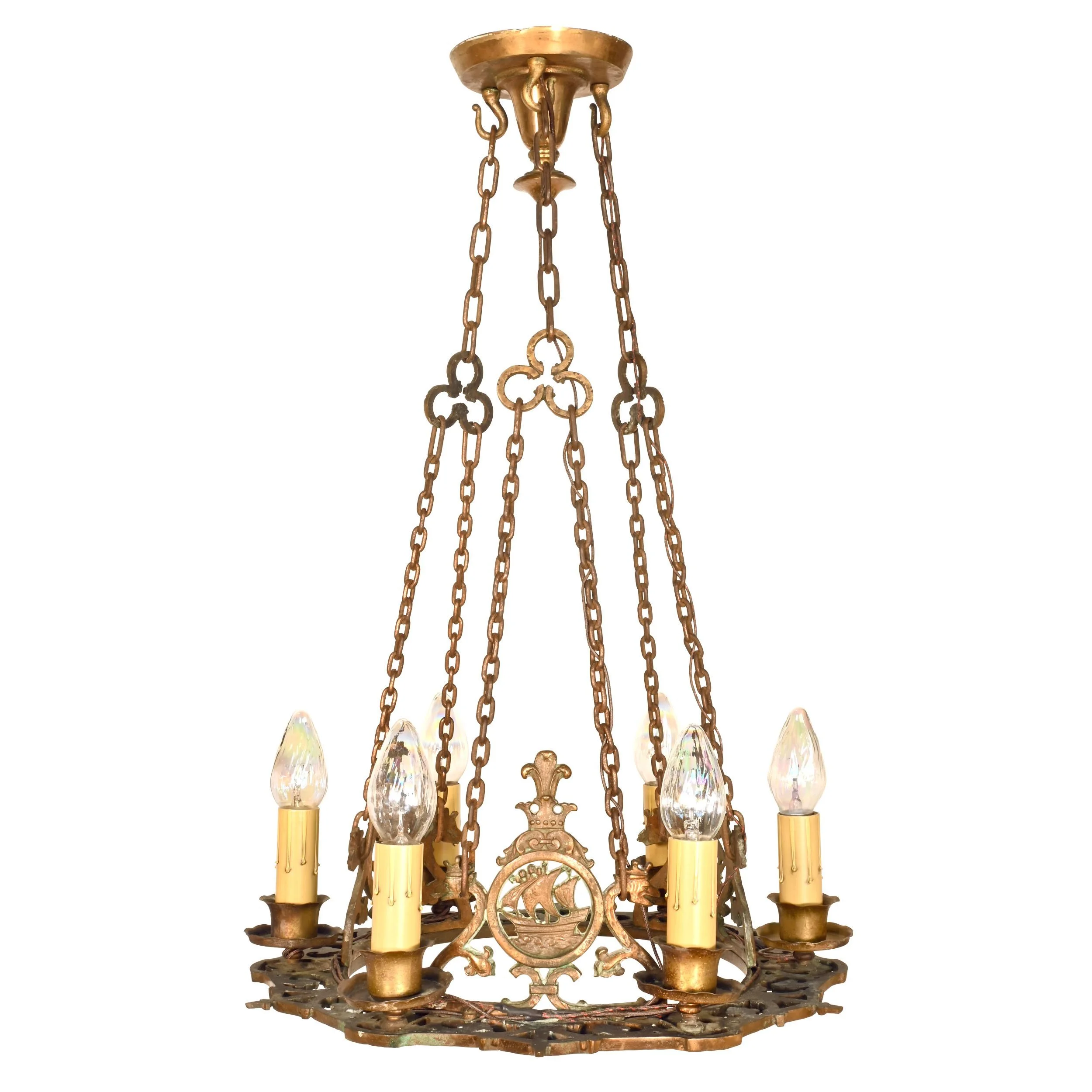 63110+bronze+six+candle+chandelier+with+ship+and+serpent+emblem+1.jpg
