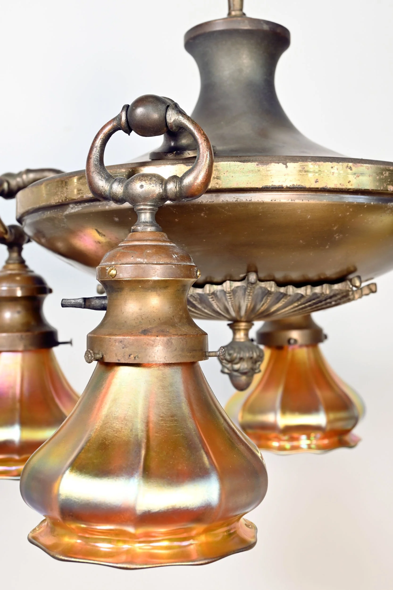 63113+brass+four+light+chandelier+with+sunburst+detail+and+aurene+shades+3.jpg