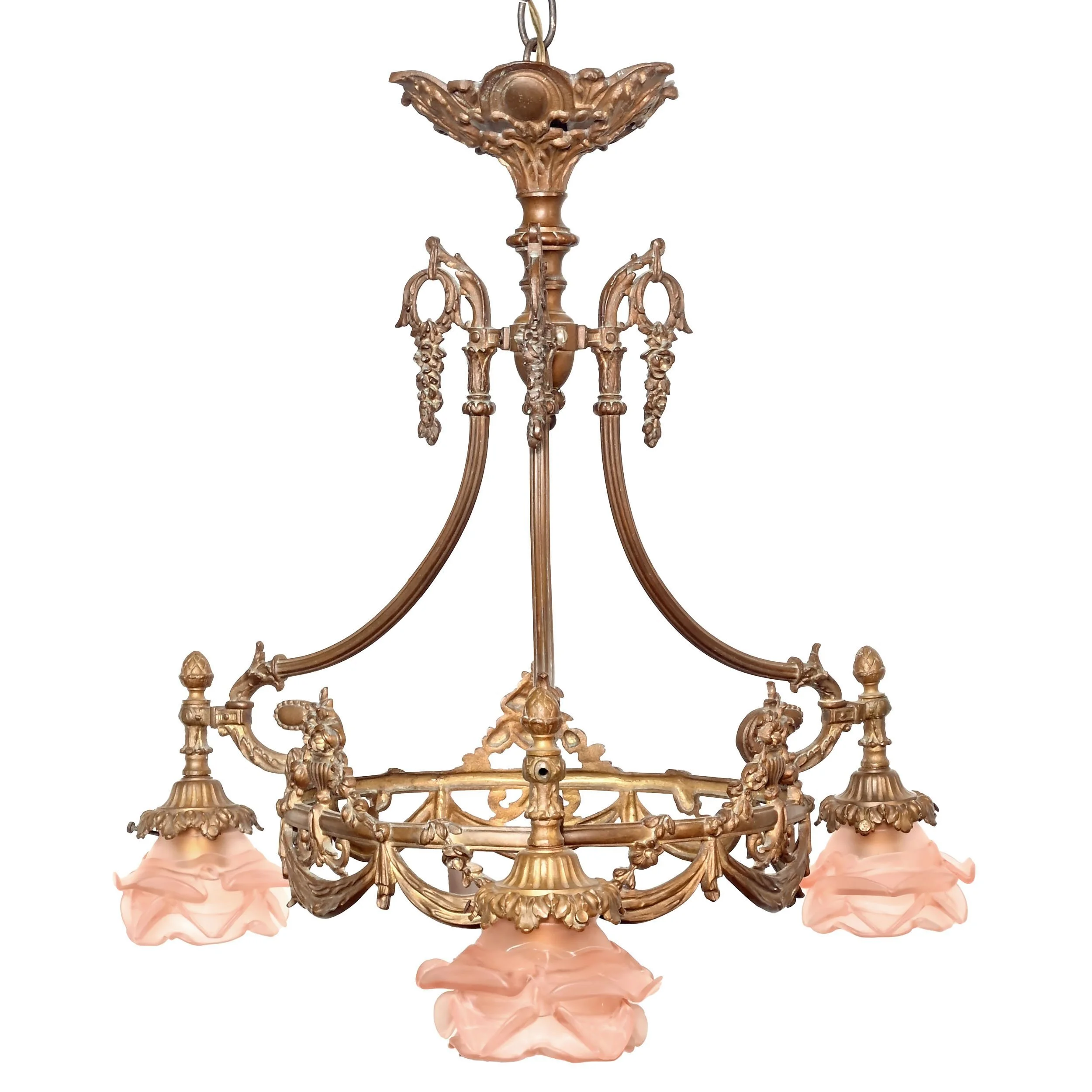 63114+brass+three+light+chandelier+with+pink+petal+shades+and+garland+detail+2.jpg