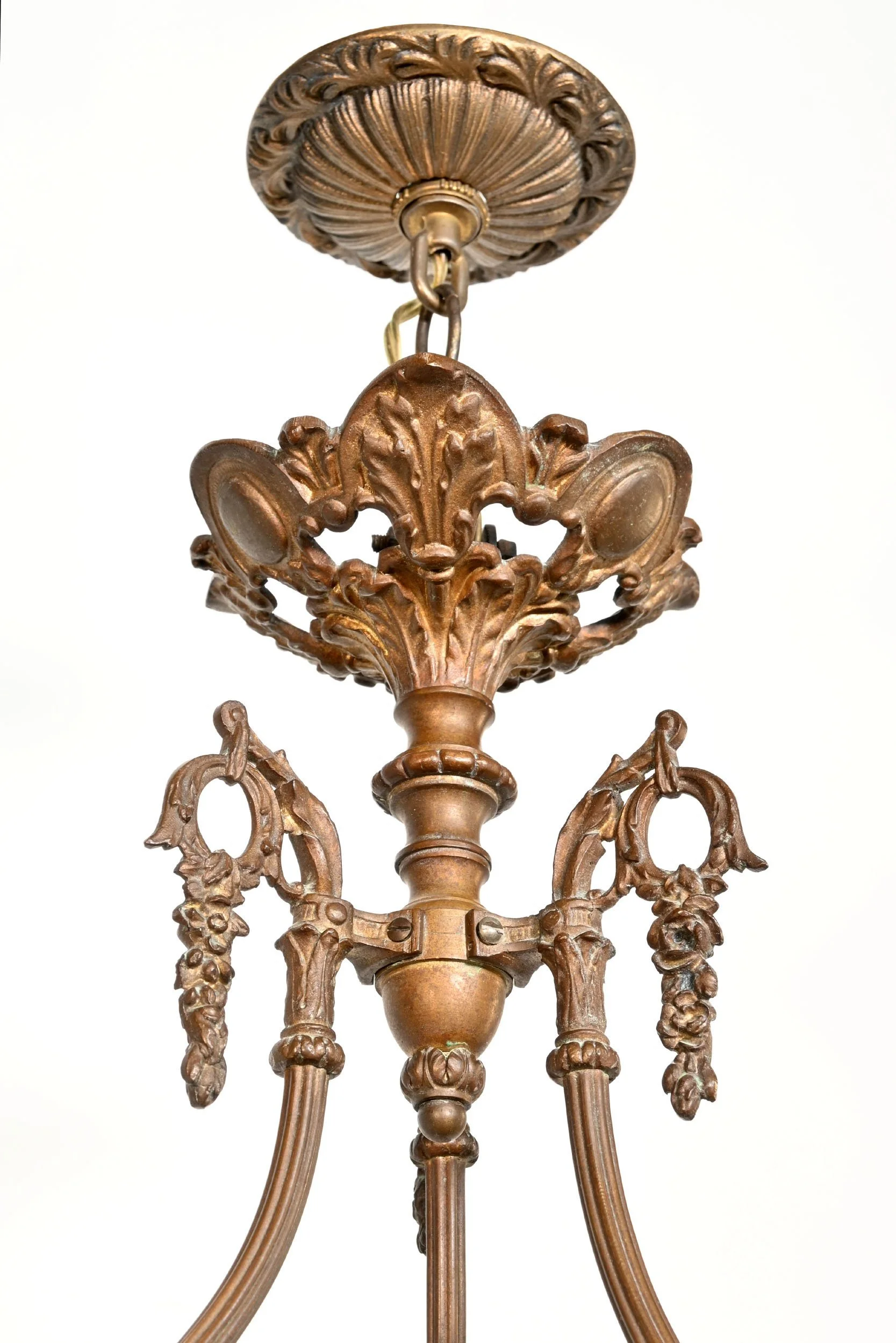 63114+brass+three+light+chandelier+with+pink+petal+shades+and+garland+detail+5.jpg