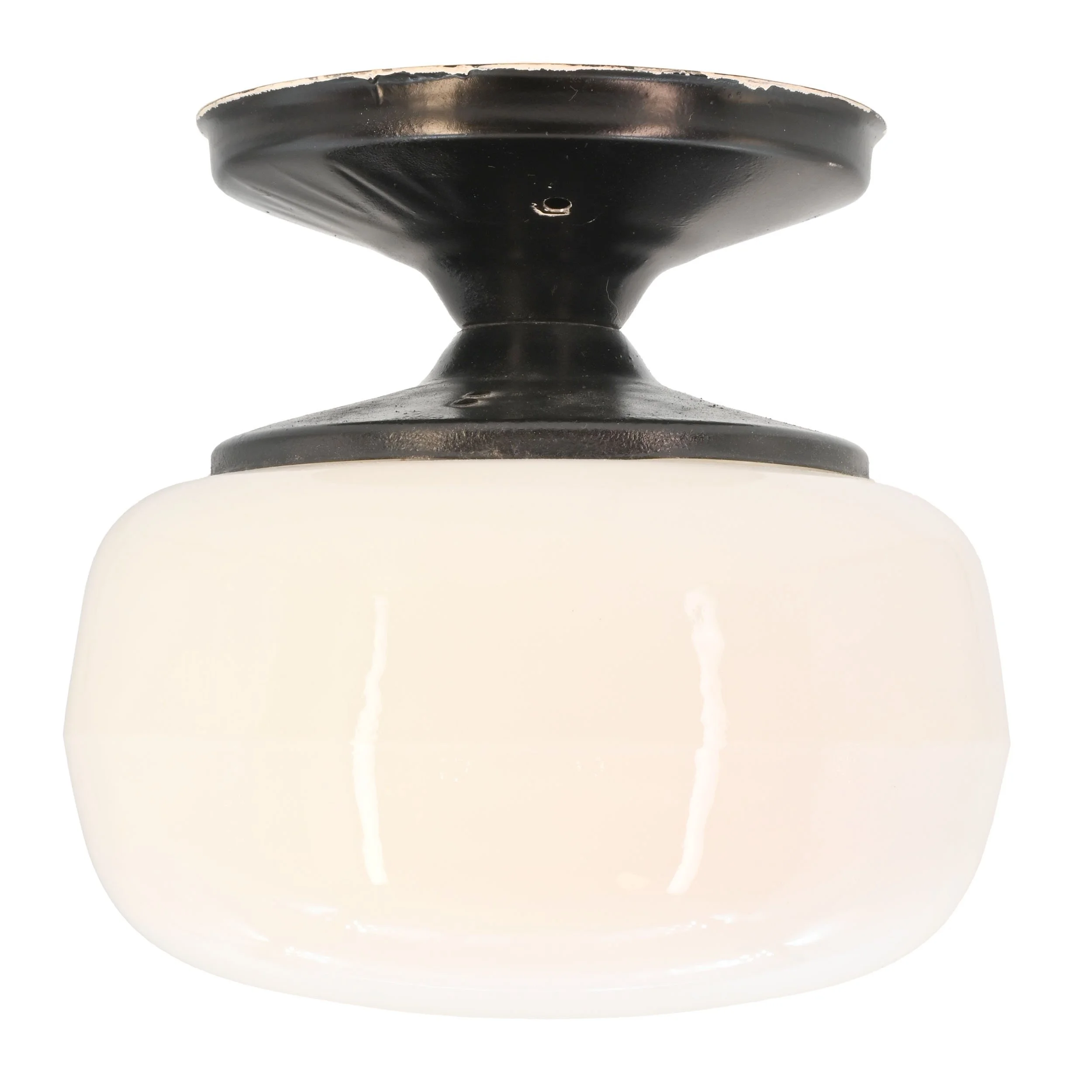 63155+black+painted+steel+flushmount+with+wide+milk+glass+shade+1.jpg