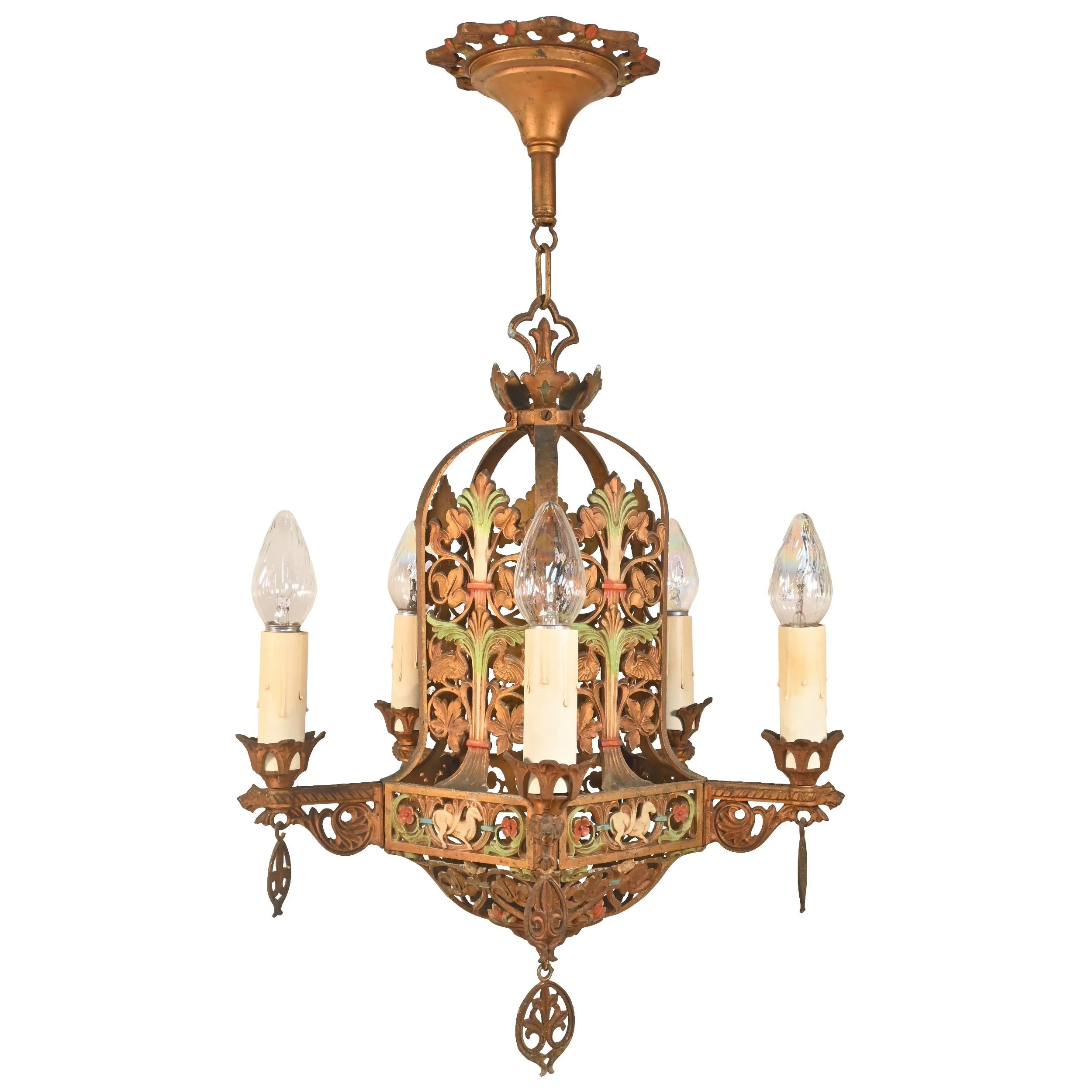 63202+polychrome+five+candle+chandelier+with+griffons+and+peacocks+2.jpg