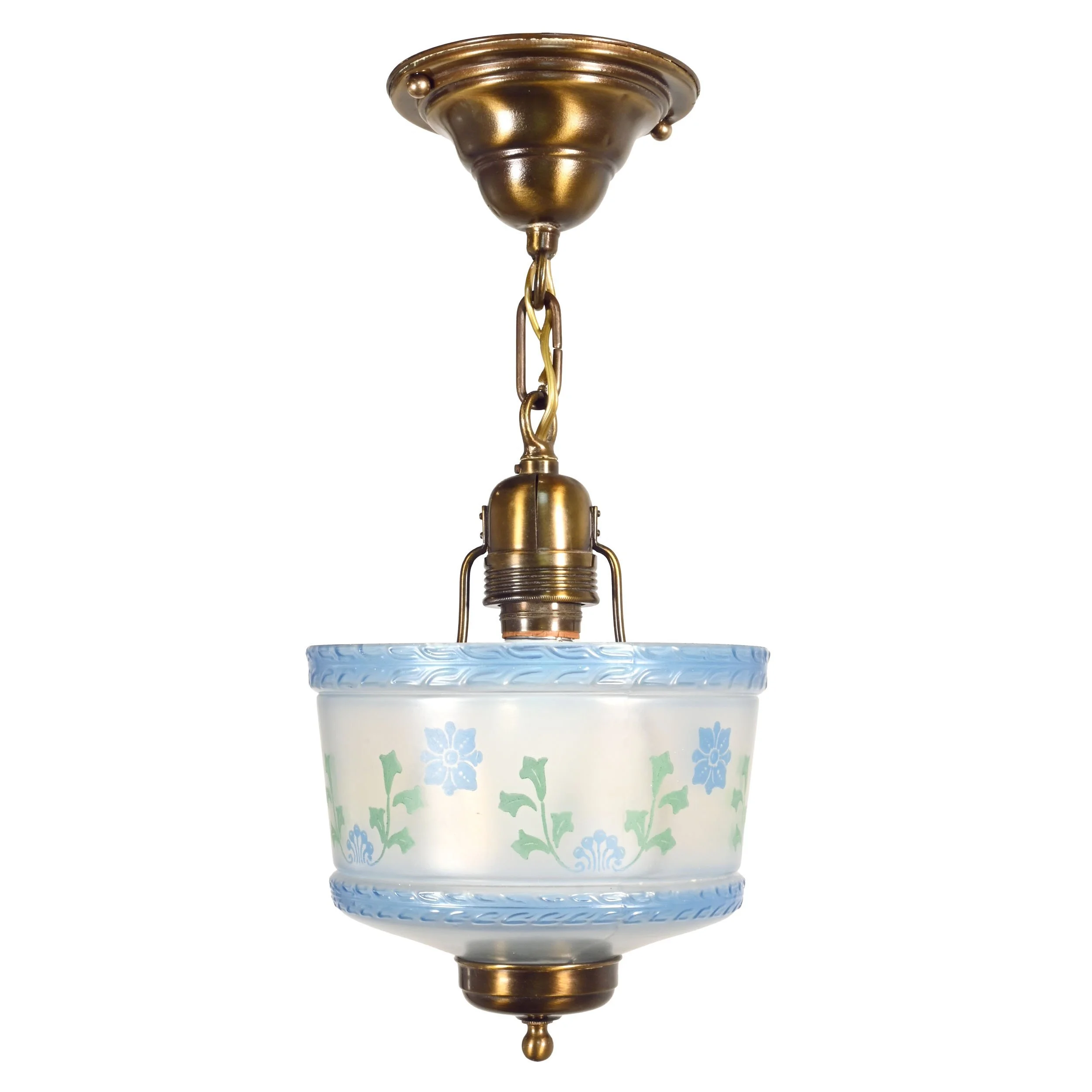 63206+antique+brass+pendant+with+blue+and+green+stenciled+floral+frosted+shade+1.jpg