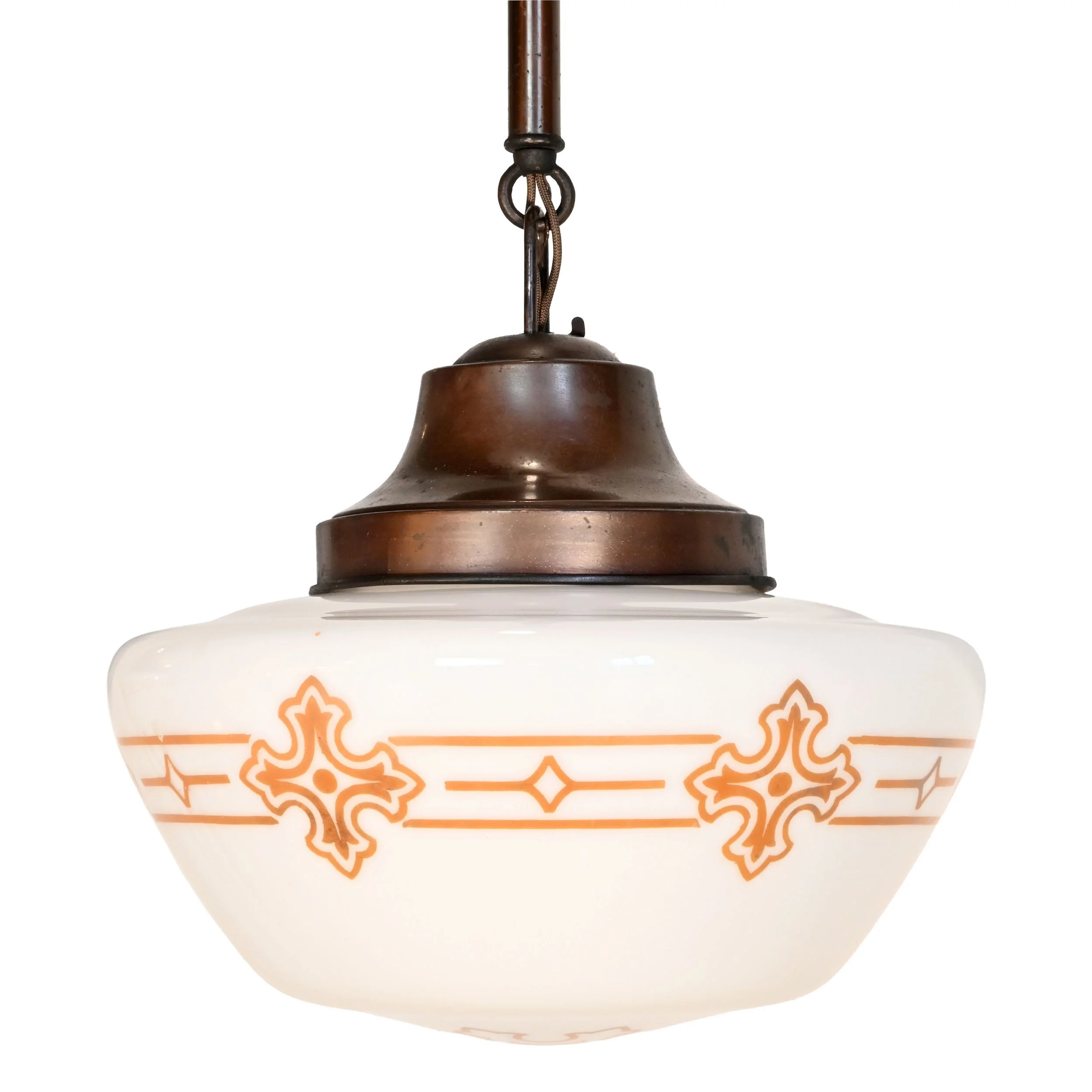 24047+small+stenciled+shade+on+moe+bridges+schoolhouse+pendant+1.jpg