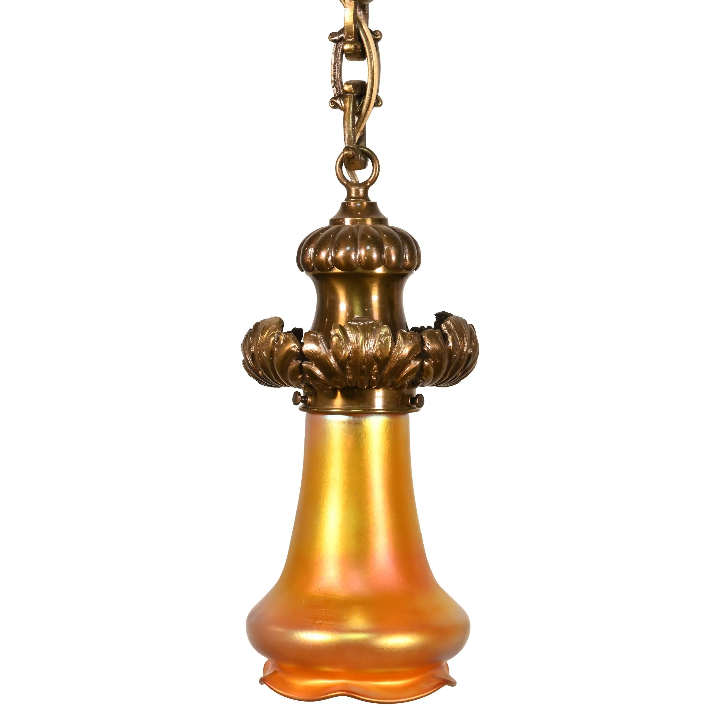 61432+cast+brass+floral+pendant+with+quezal+shade+1.jpg