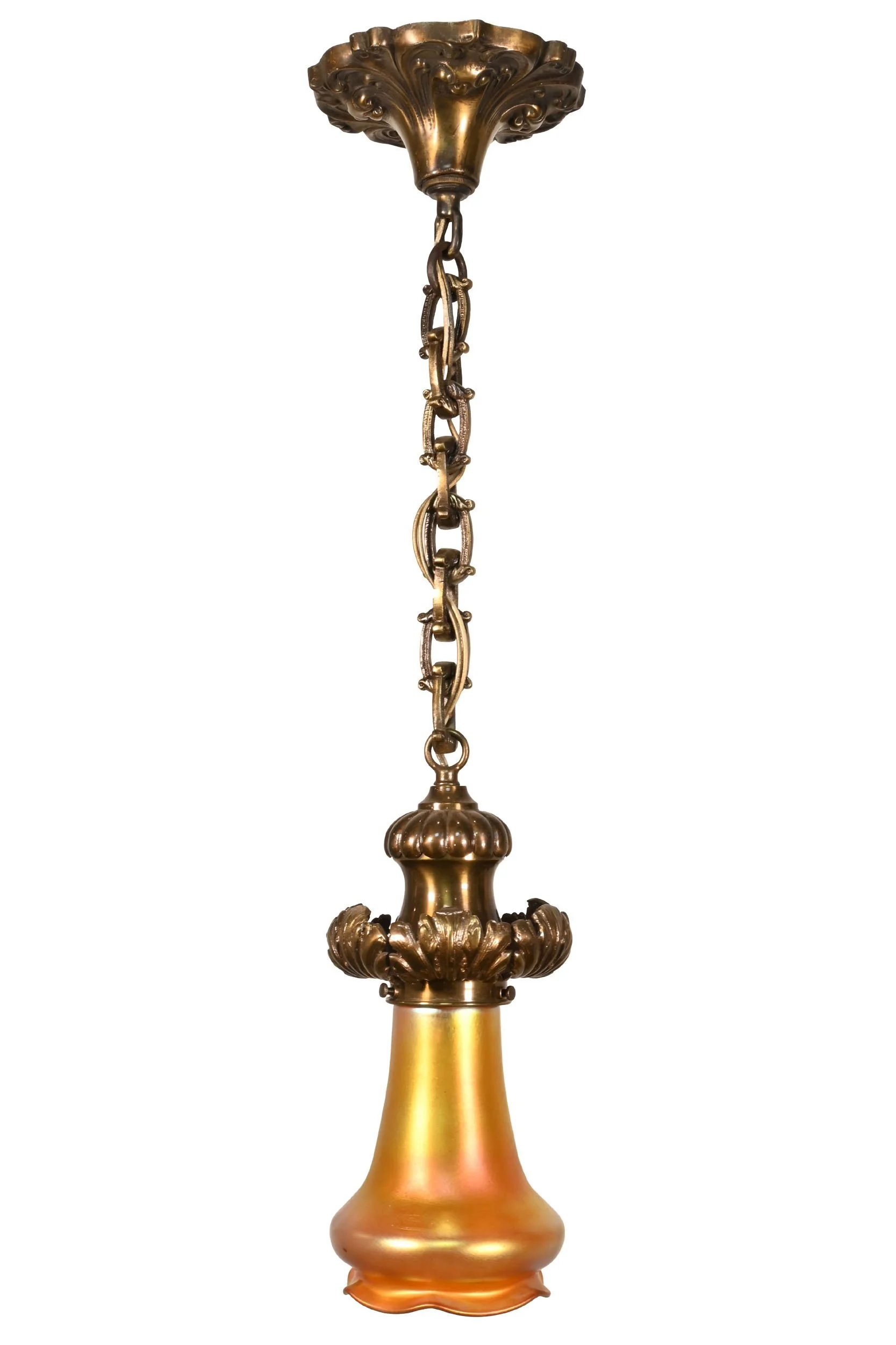 61432+cast+brass+floral+pendant+with+quezal+shade+2.jpg