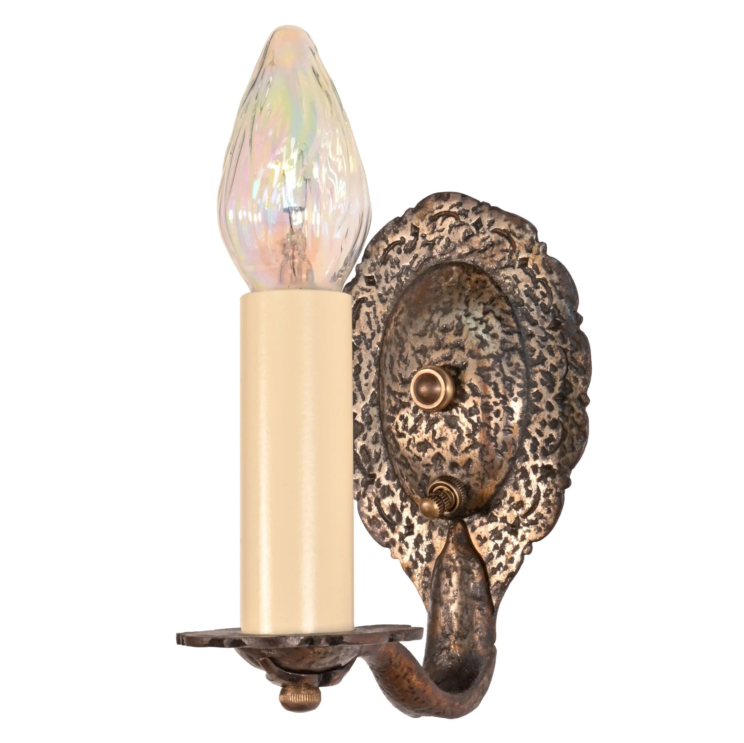 24016+hammered+cast+iron+tudor+single+candle+sconce+3.jpg