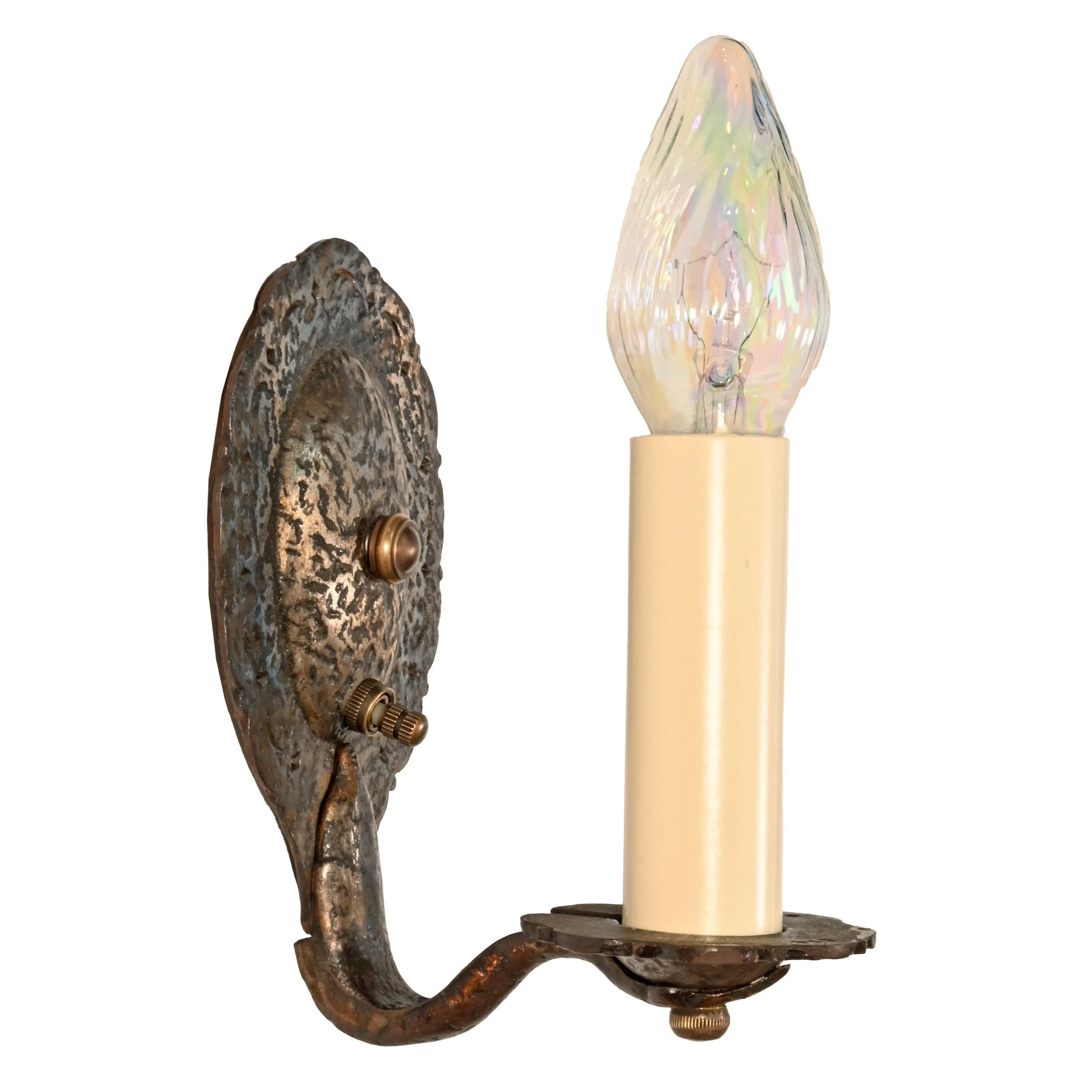 24016+hammered+cast+iron+tudor+single+candle+sconce+2.jpg