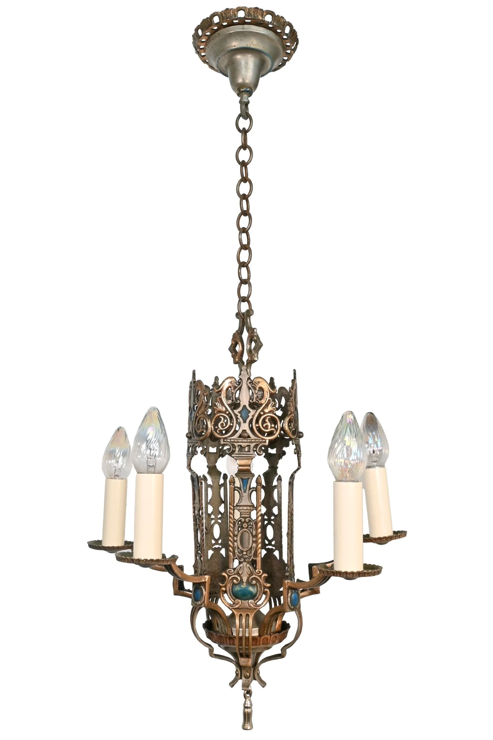 24026+silver+plated+five+candle+chandelier+with+dolphins+and+blue+details+1.jpg