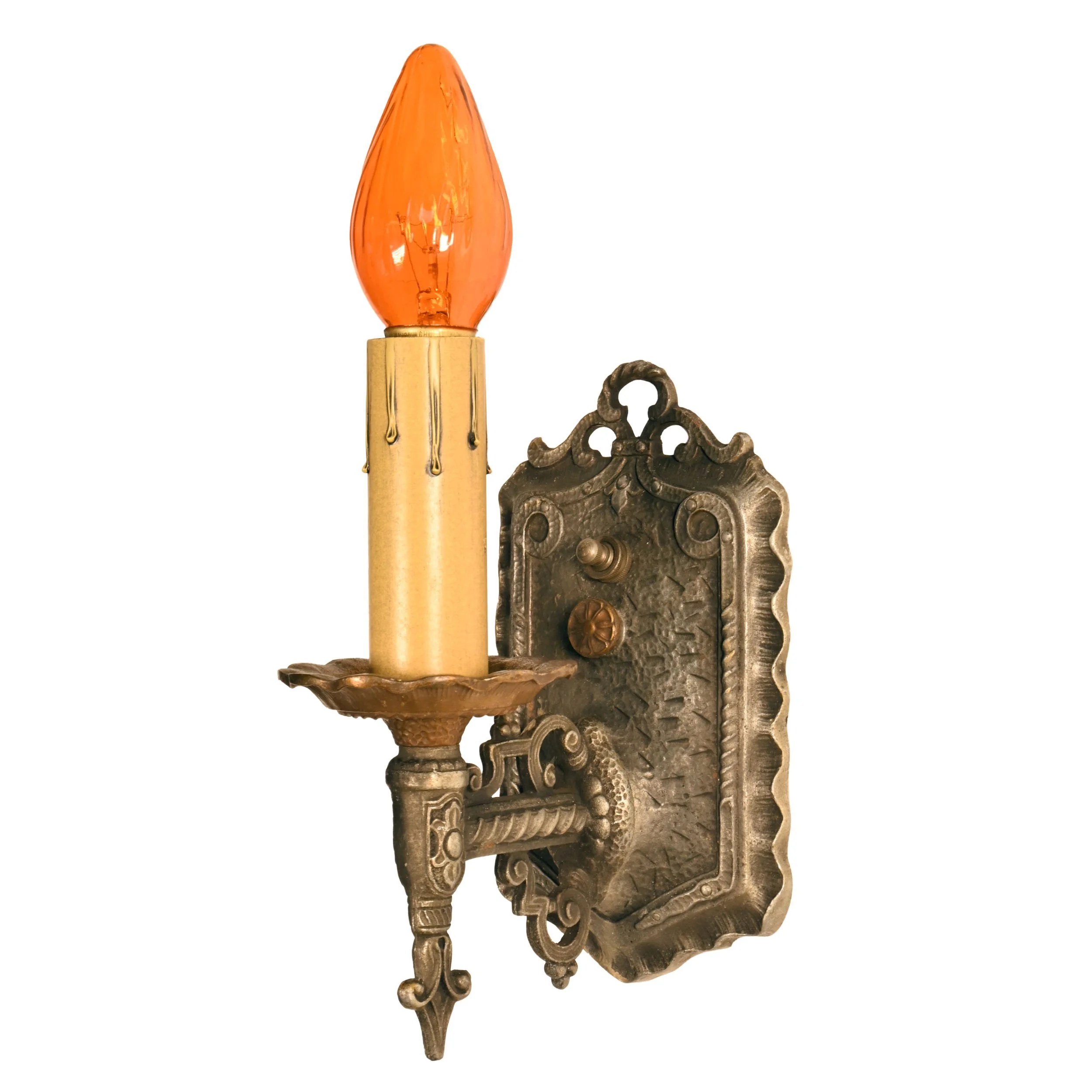 24017+pair+of+markel+cast+iron+single+candle+tudor+sconces+1.jpg