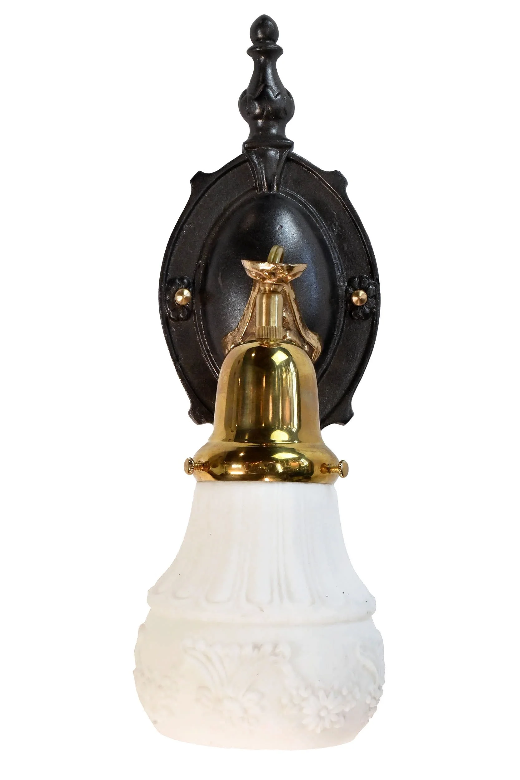 62507+pair+of+cast+iron+and+brass+sconces+with+milk+glass+shade+1.jpg