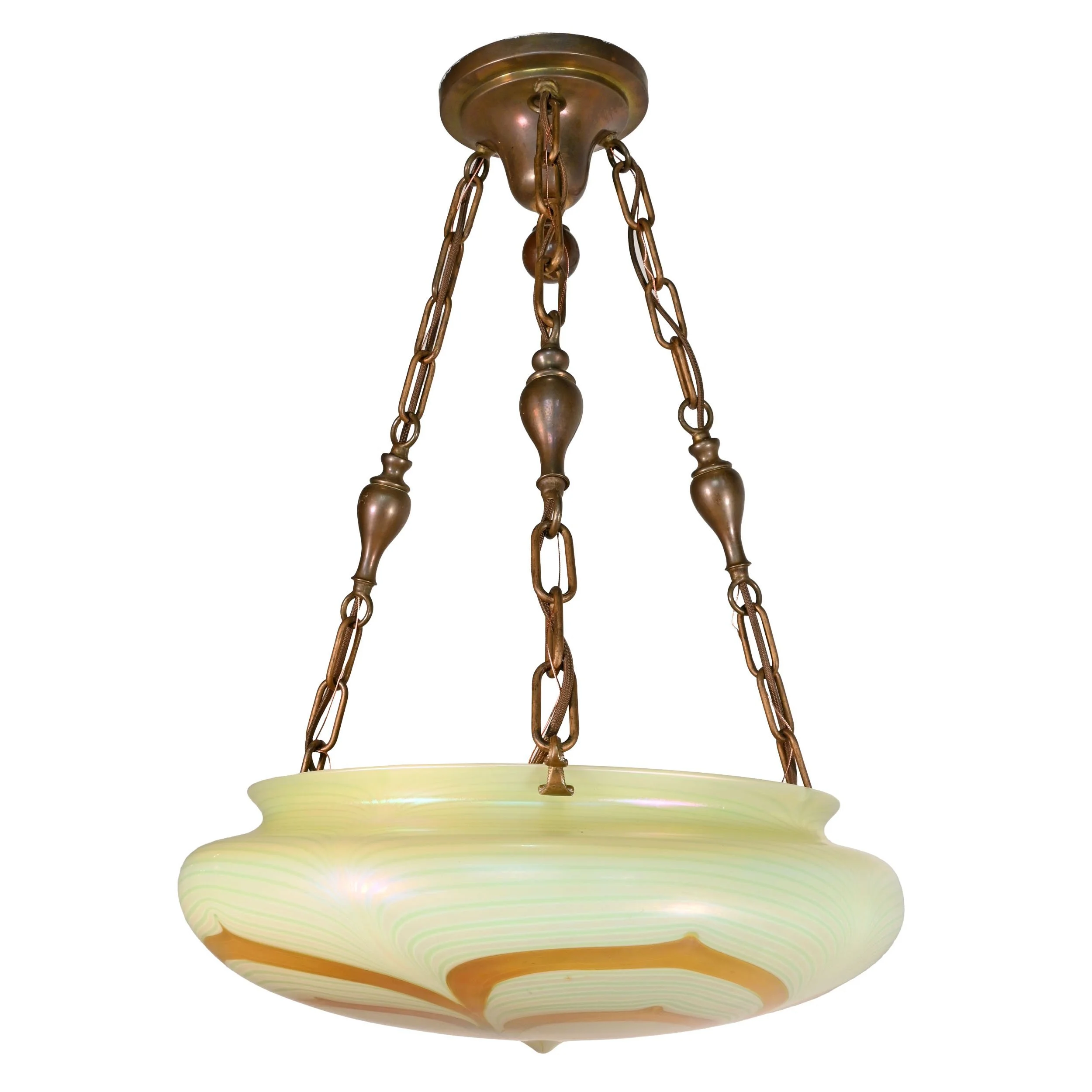 24090+large+pulled+feather+quezal+bowl+on+brass+fixture+5.jpg