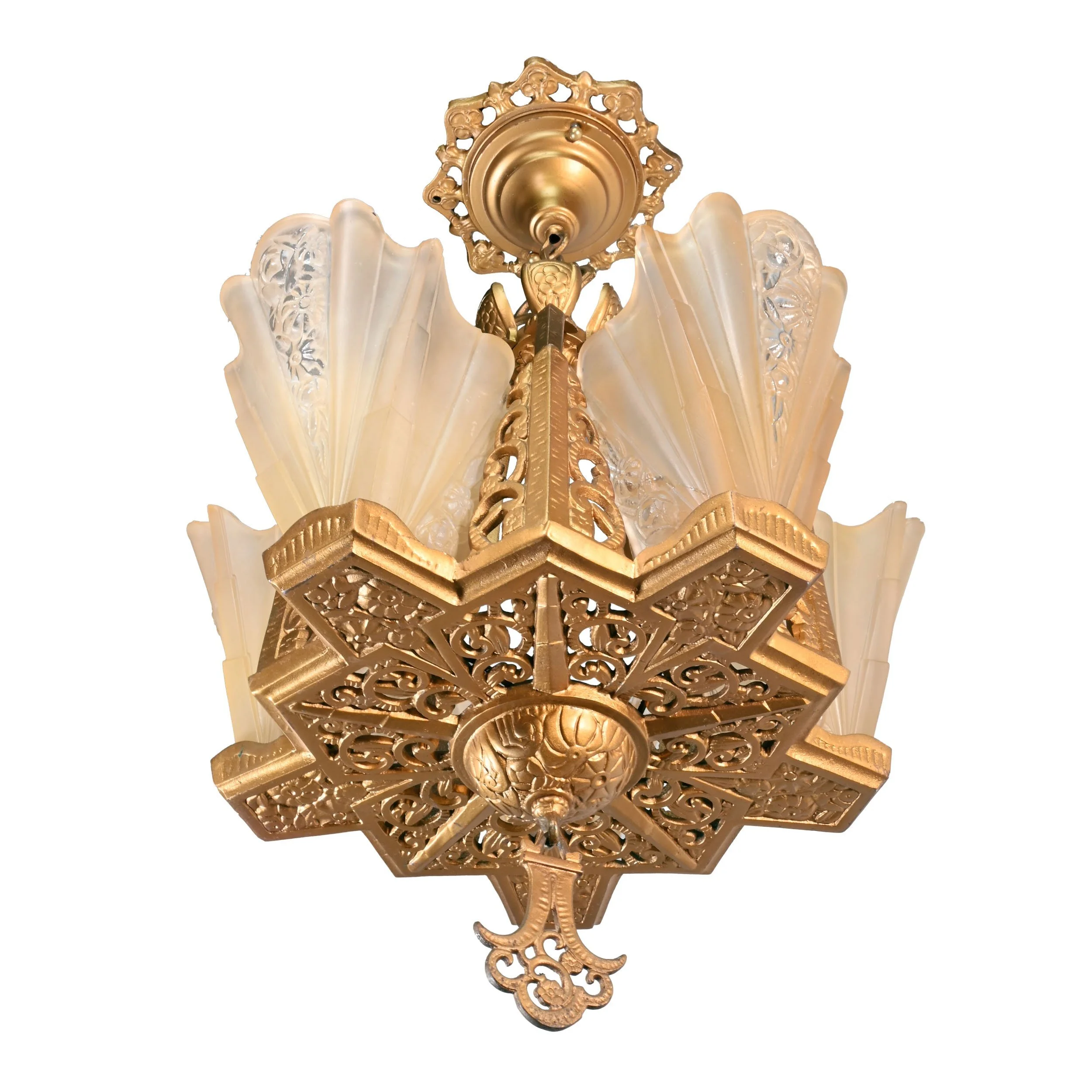 62815+gold+painted+five+slipper+shade+chandelier+with+flower+motif+3.jpg
