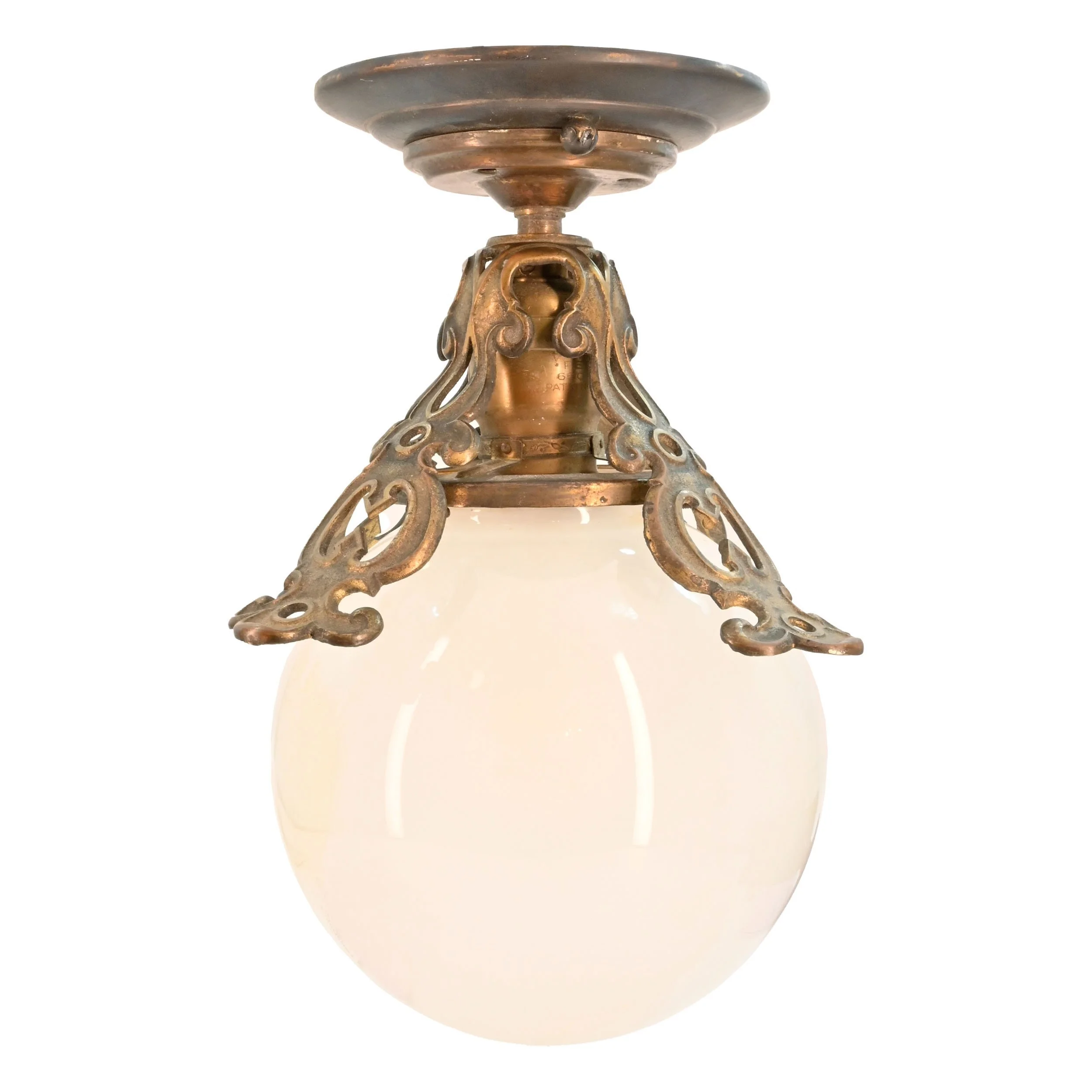 24134+ornate+cast+brass+flushmount+with+flosted+globe+1.jpg