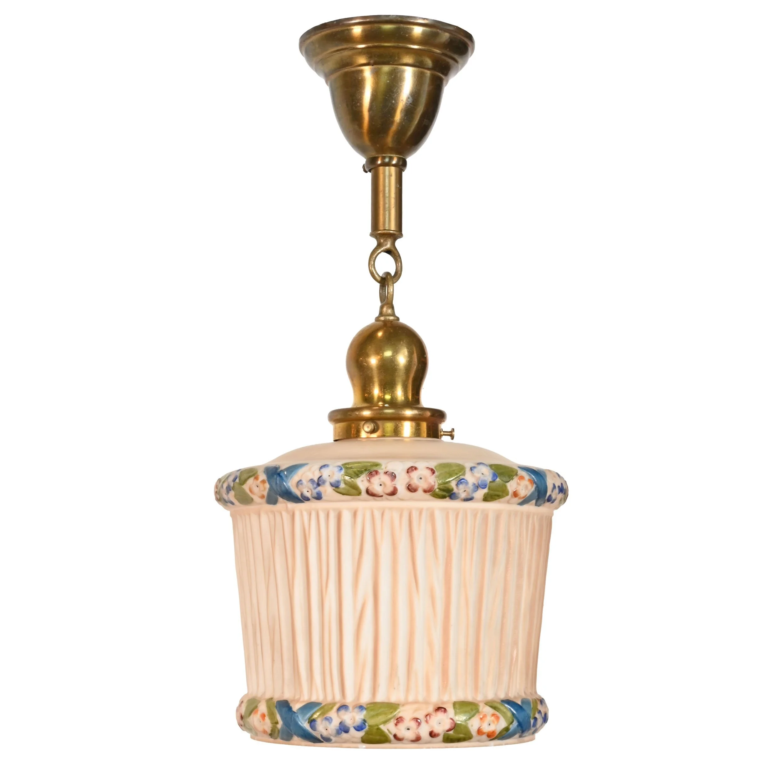 24156+brass+pendant+with+painted+and+textured+floral+shade+2.jpg