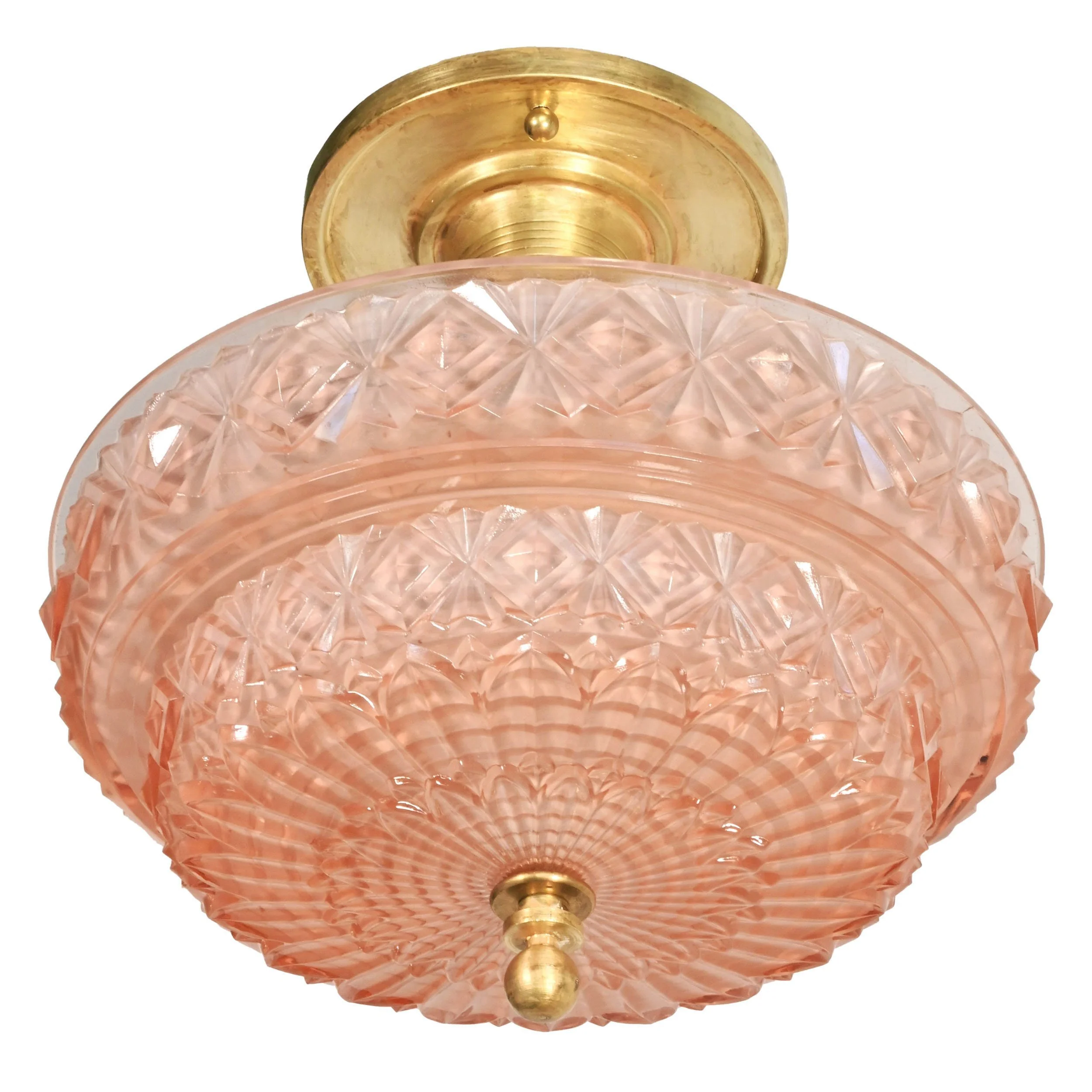 24193+art+deco+brass+flushmount+with+pink+geometric+shade+2.jpg