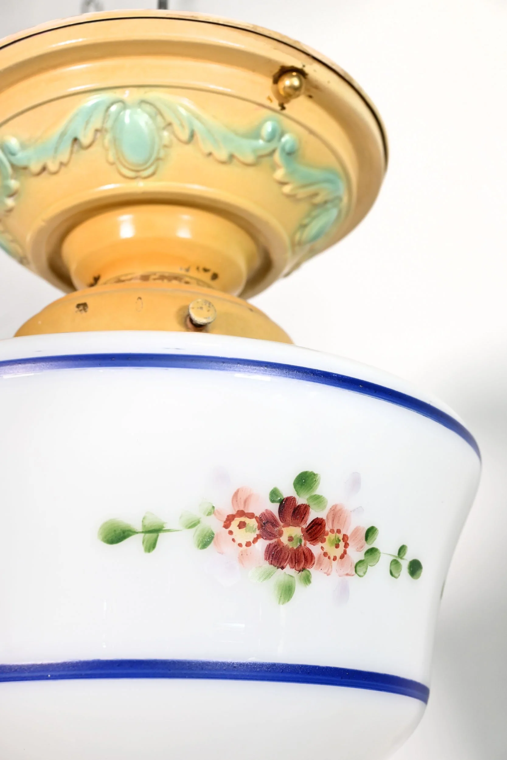 24152+polychrome+flush+fixture+with+painted+floral+shade+and+blue+crystal+drops+2.jpg