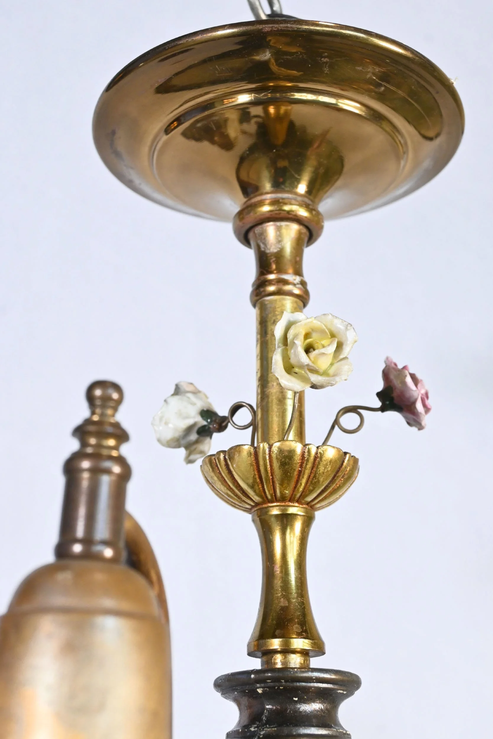 24+petite+brass+three+arm+chandelier+with+porcelain+flowers+3.jpg