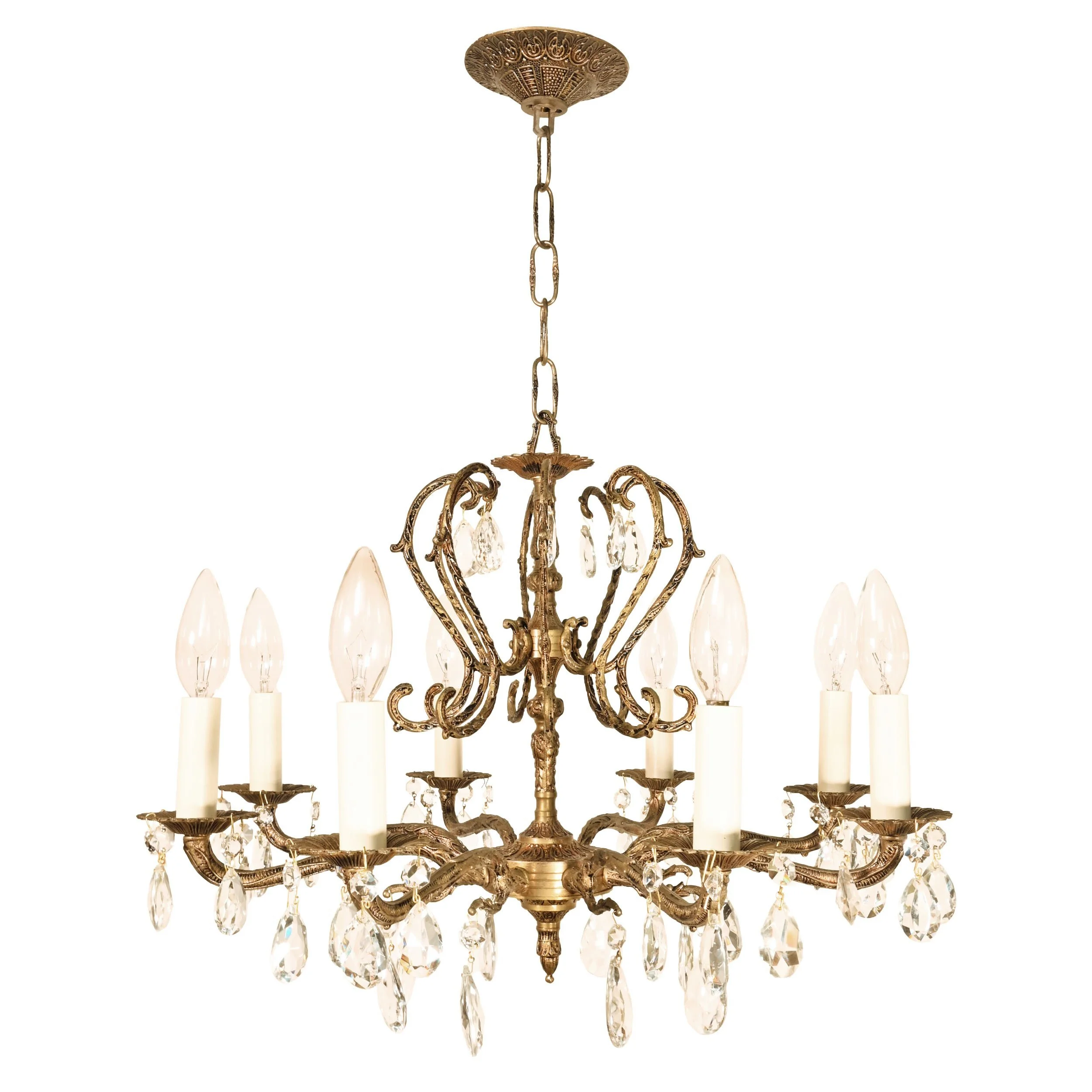 24219+muted+brass+eight+candle+spanish+chandelier+with+small+teardrops+1.jpg