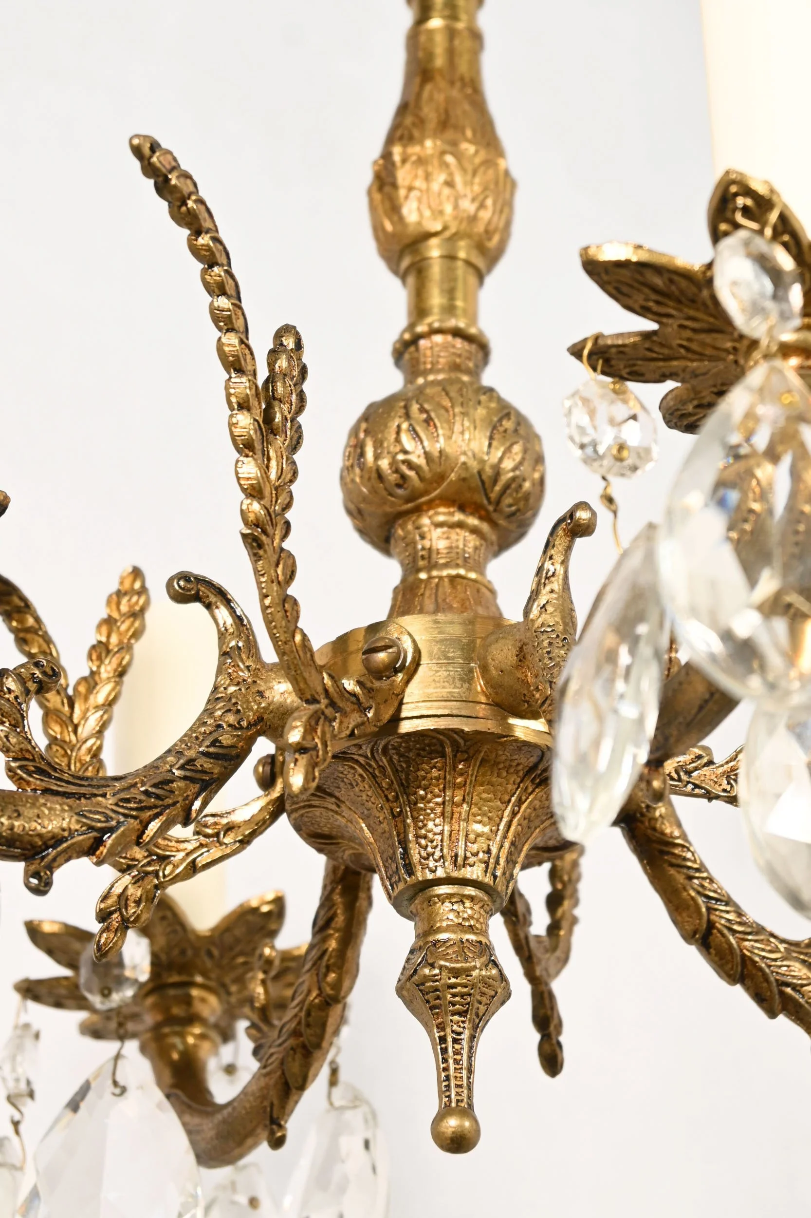 24218+small+brass+four+candle+spanish+chandelier+with+teardrop+crystals+3.jpg