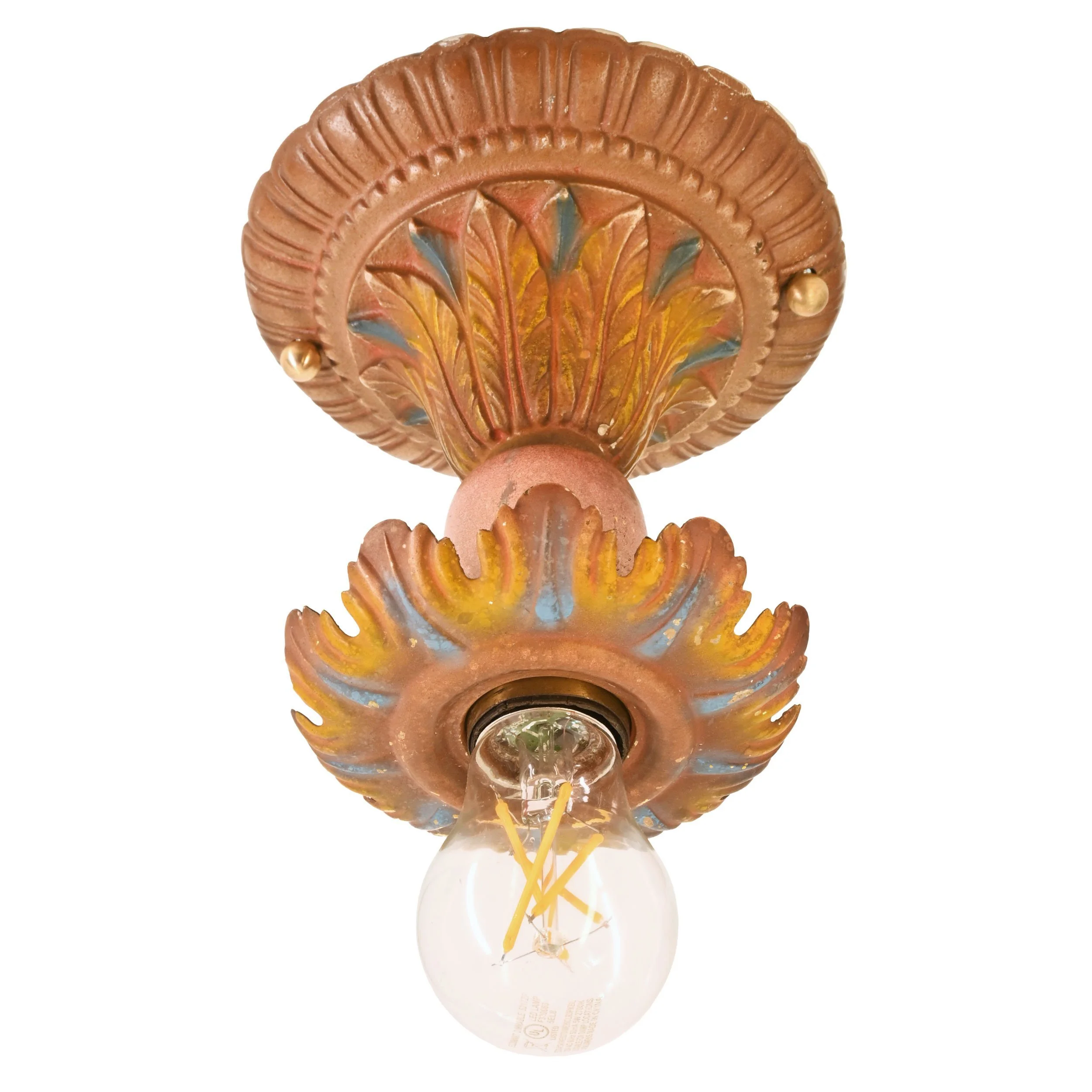 24241+cast+iron+polychrome+single+bare+bulb+flushmount+1.jpg