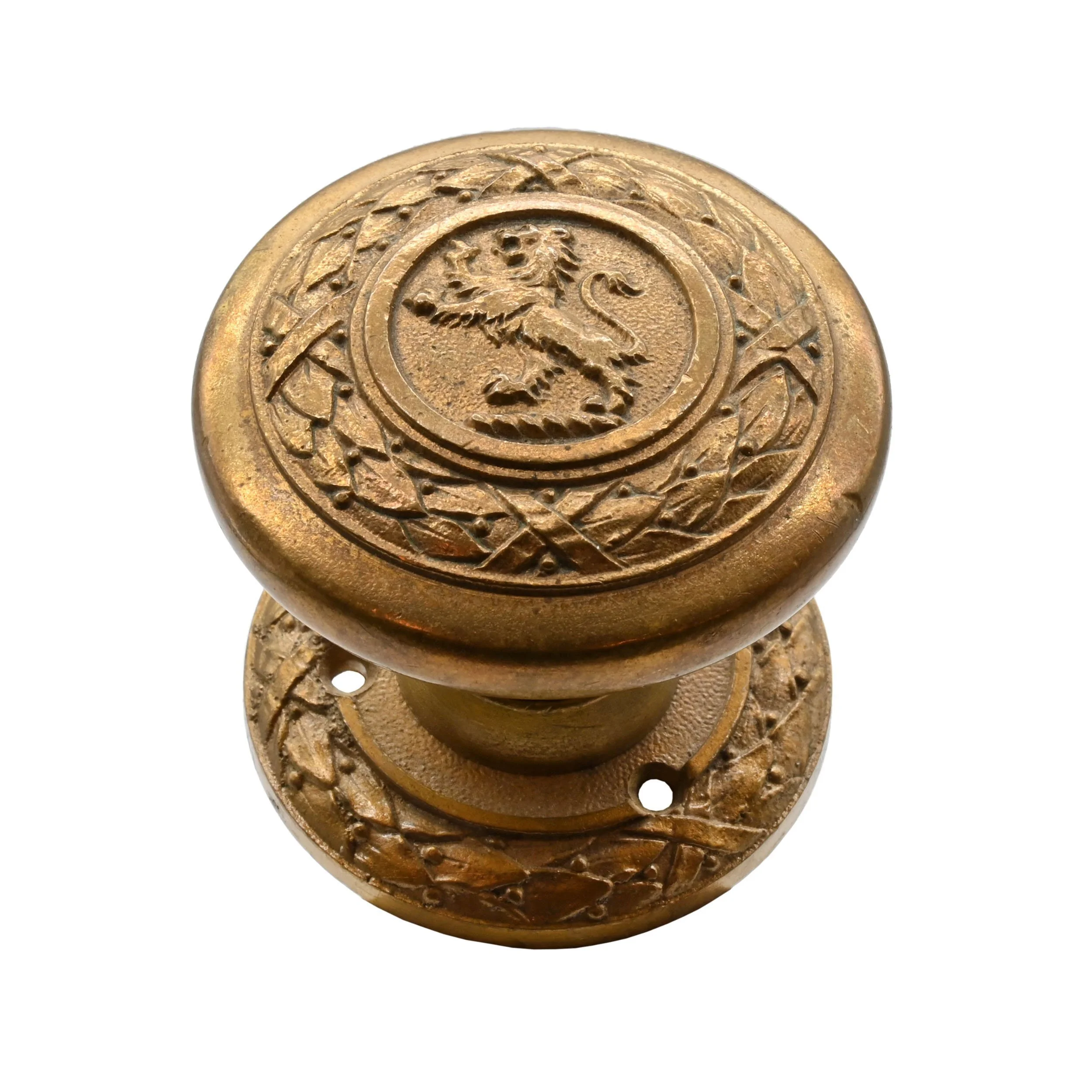 H62377+sargent+cast+brass+lion+knobs+rosettes+and+doorbell+1.jpg