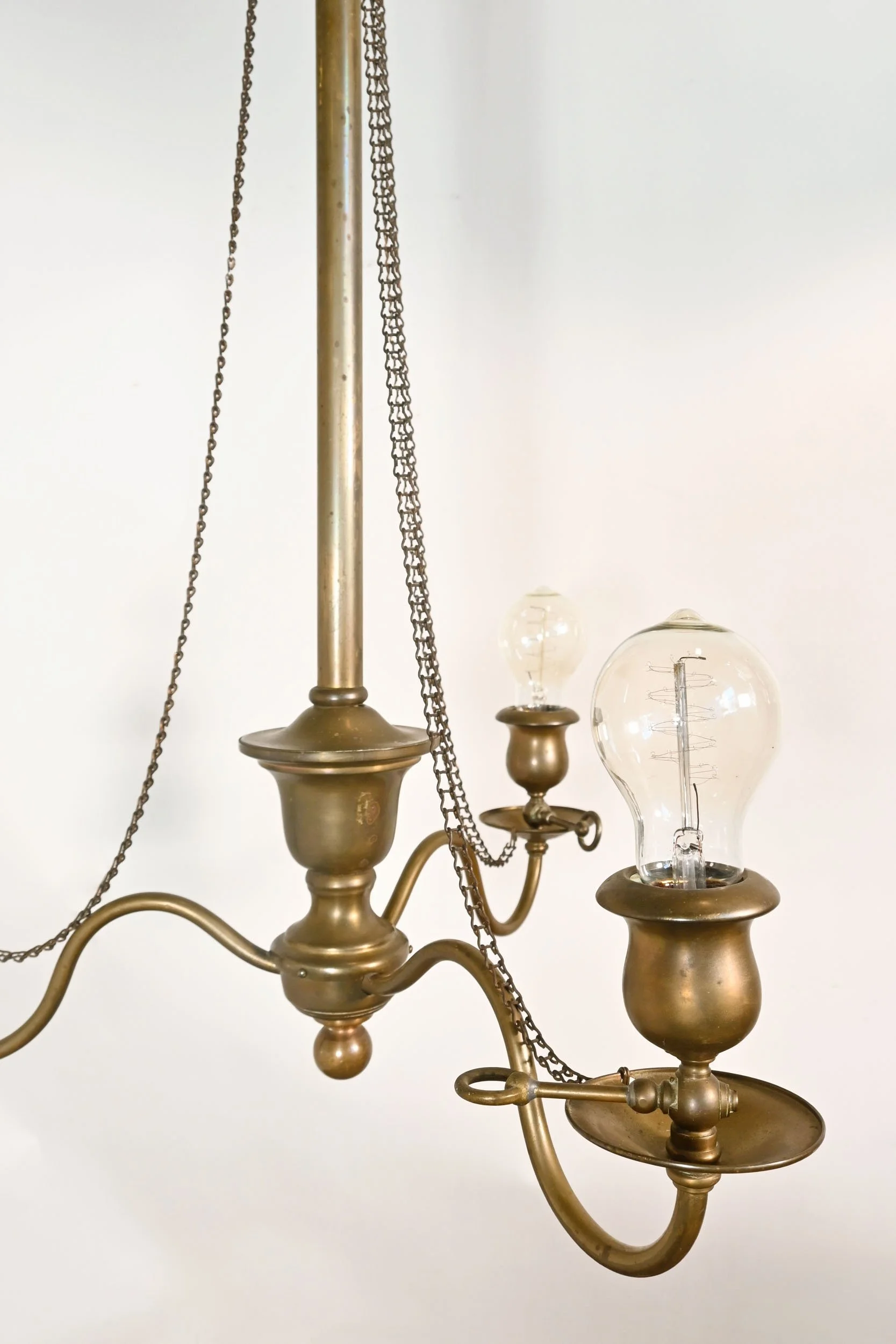24274+brass+converted+gas+three+light+chandelier+with+decorative+chain+3.jpg