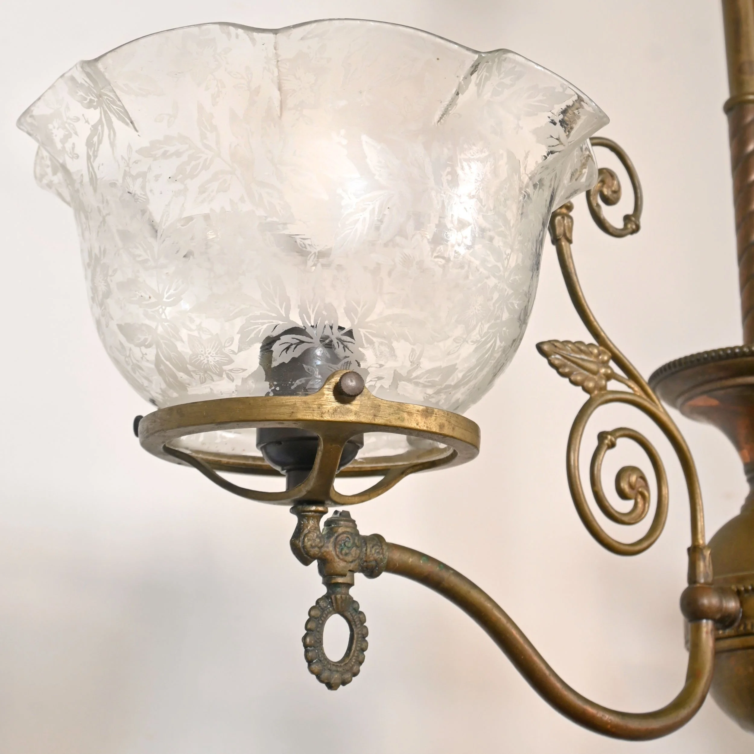 brass+converted+gas+two+light+pendant+with+floral+ruffled+shades+4.jpg
