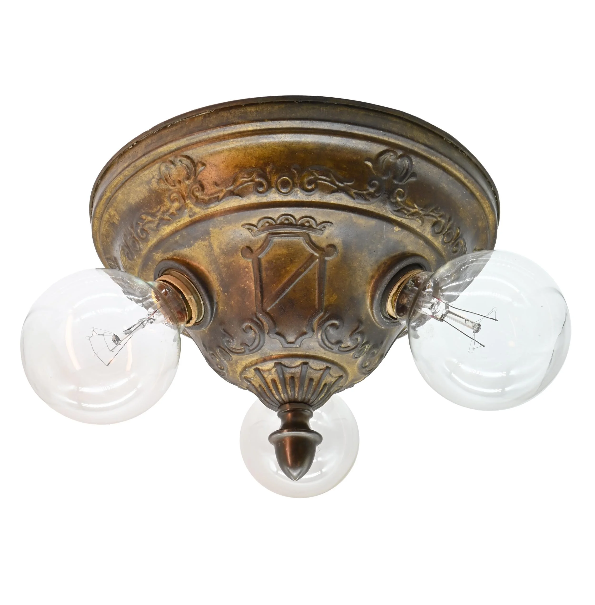 24342+3+bulb+flush+brass+fixture+1.jpg