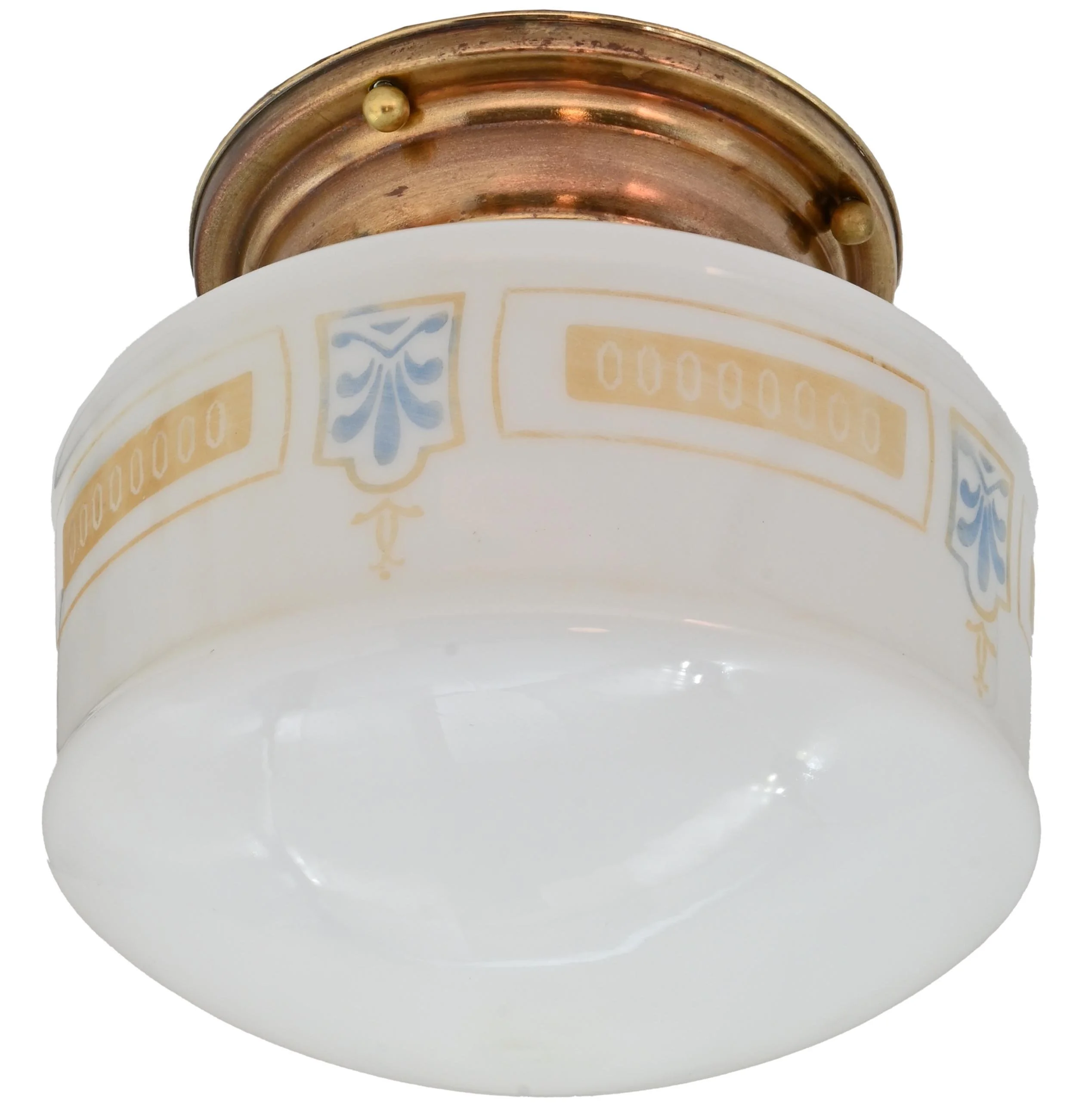 24344+copper+gilt+flush+with+stenciled+shade+1.jpg