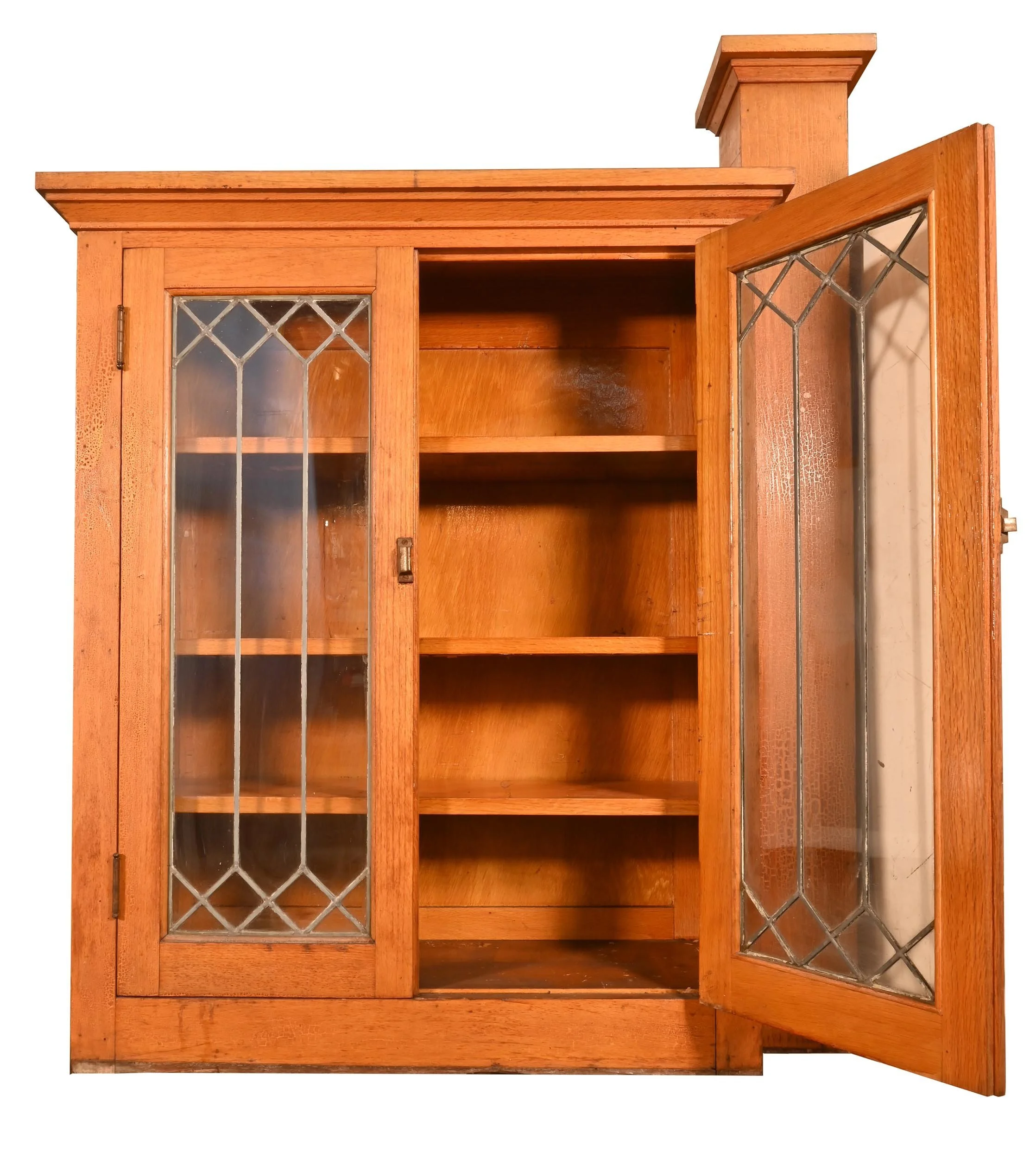 medium+oak+leaded+glass+bookcase+divider+5.jpg