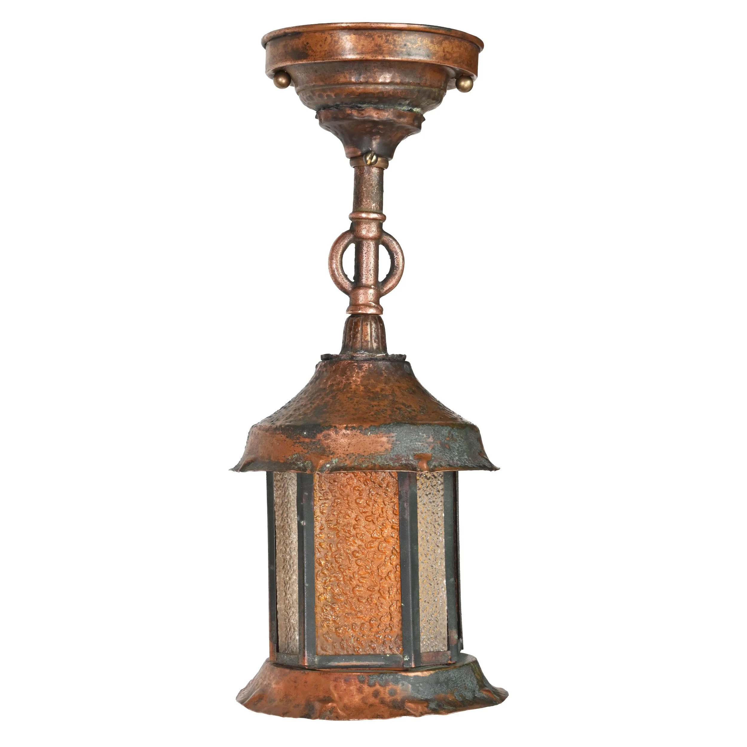 24422+hammered+copper+lantern+with+clear+and+amber+textured+glass+1.jpg