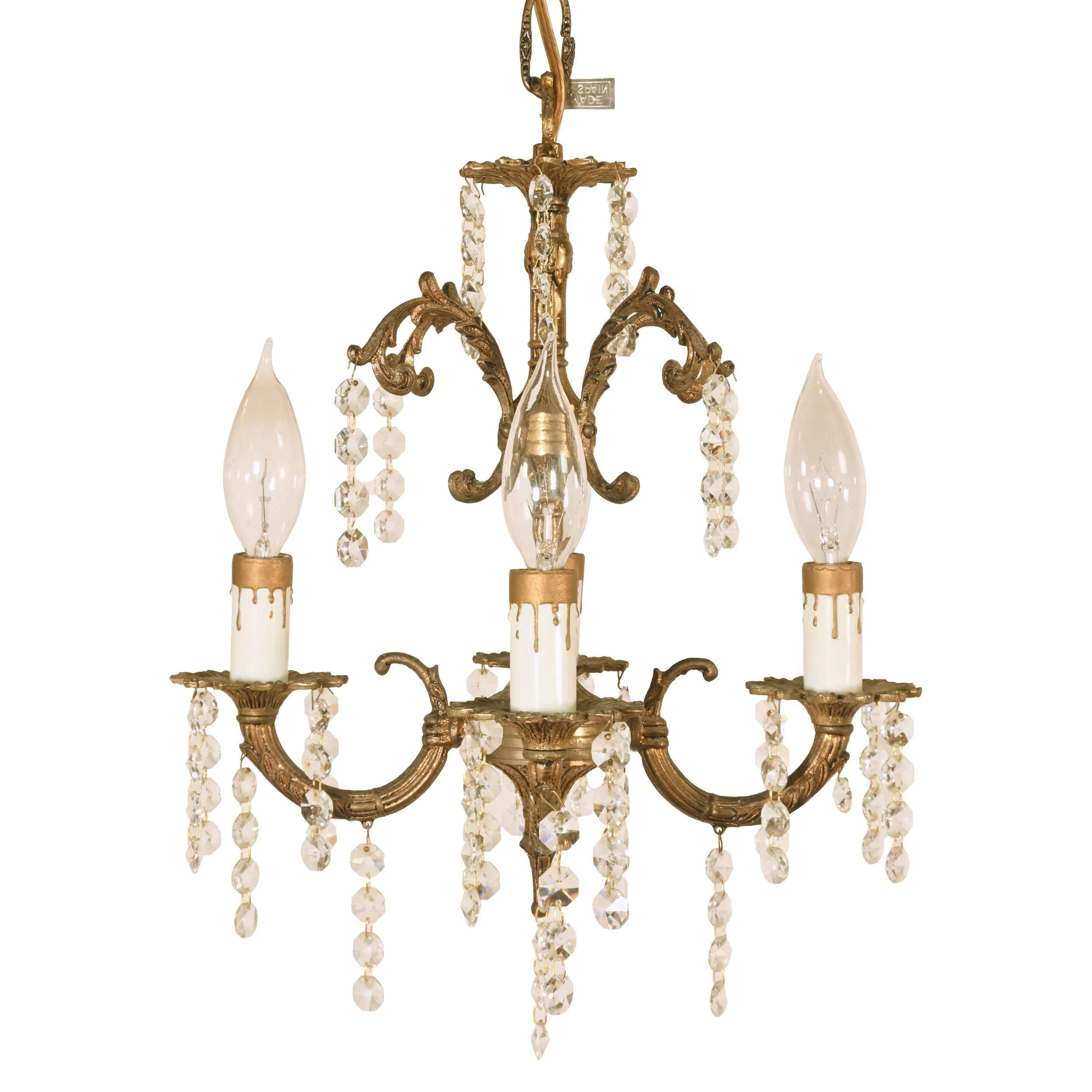 24415+petite+spanish+brass+four+candle+chandelier+wtih+showering+crystals+1.jpg