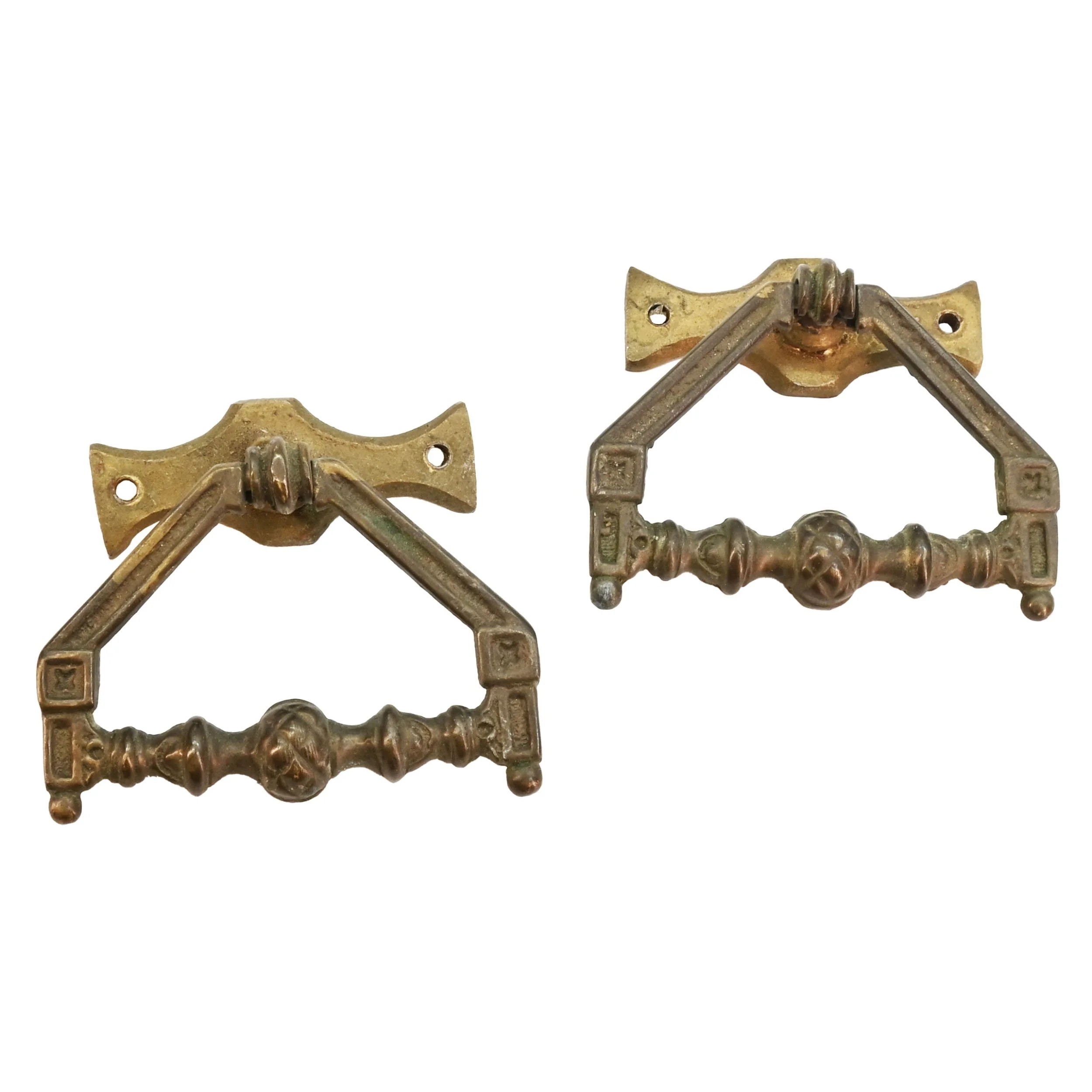 24465+pair+of+unique+cast+brass+and+iron+drop+pulls+1.jpg