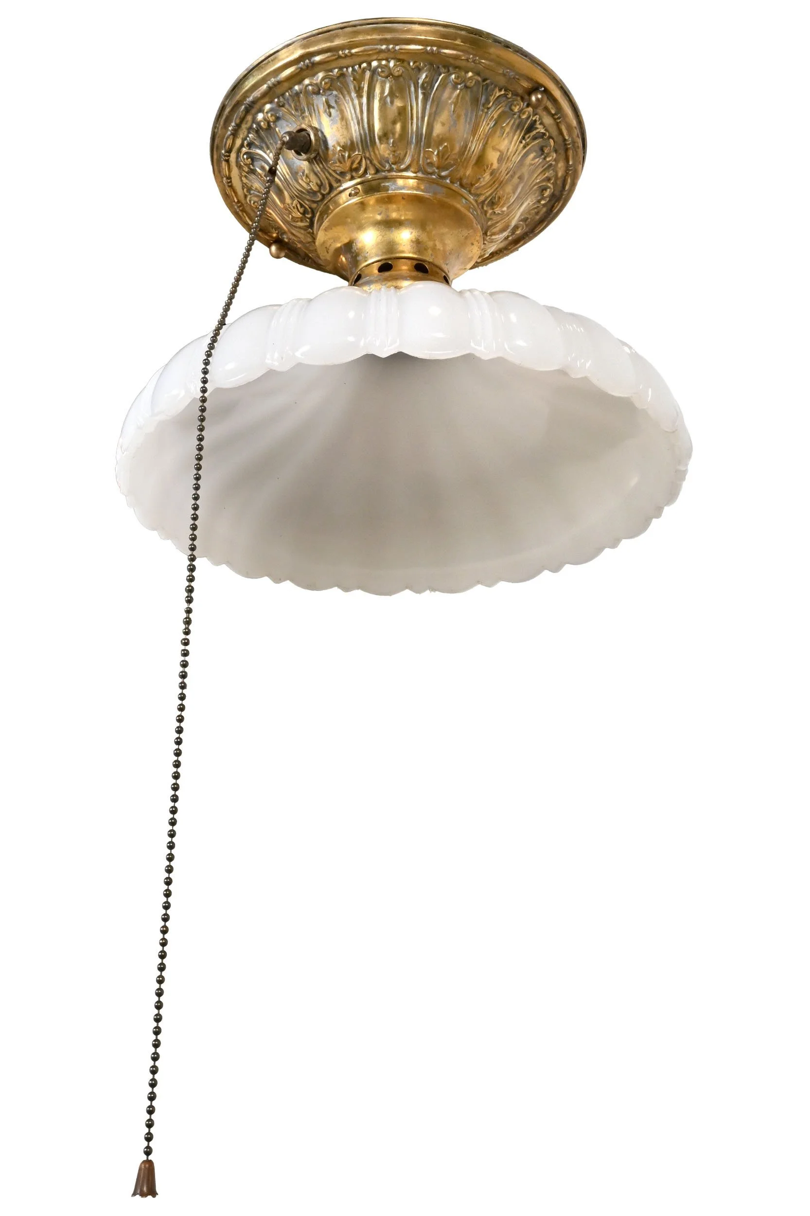 24437+decorative+stamped+brass+flush+with+oversized+clambroth+shade+3.jpg