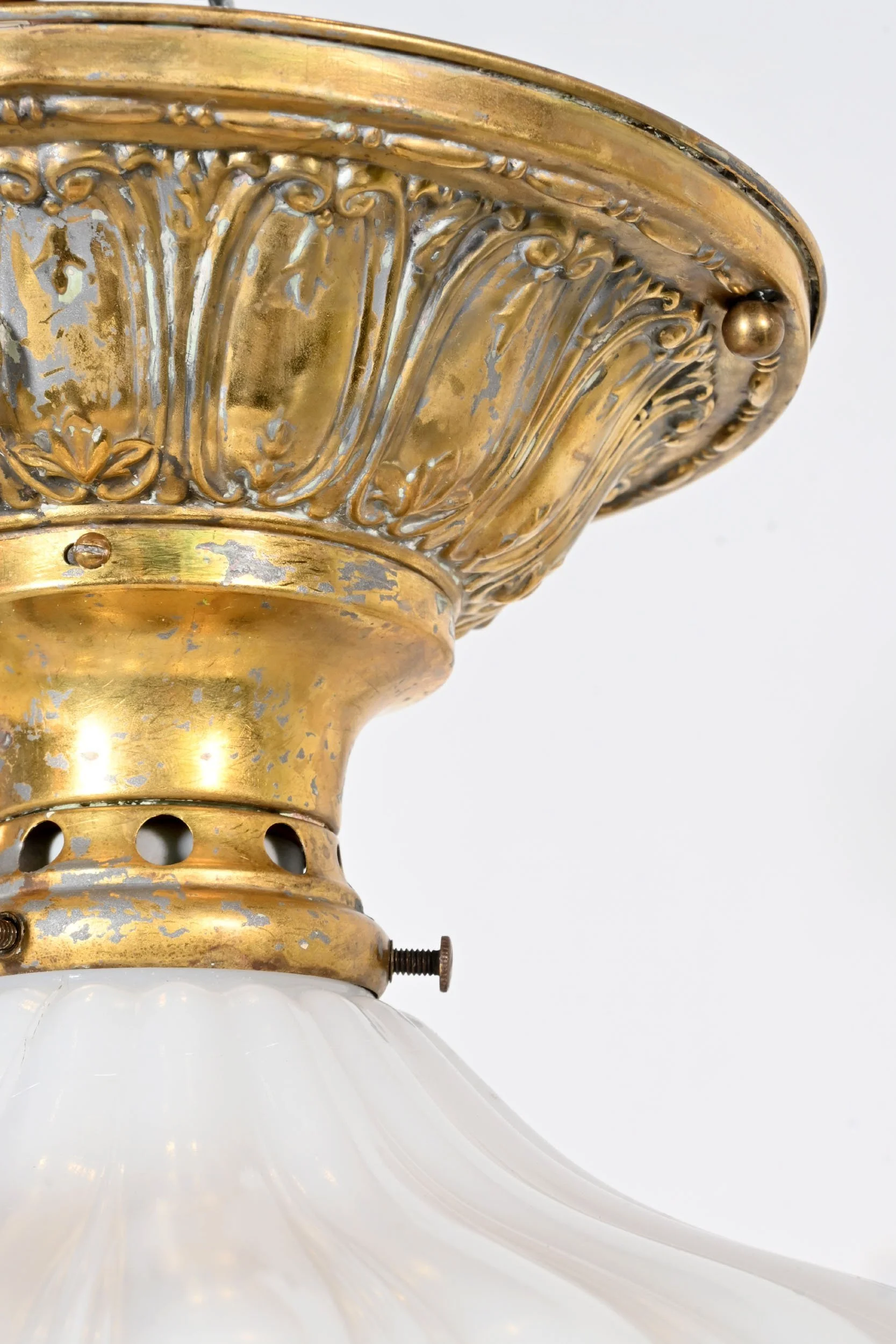 24437+decorative+stamped+brass+flush+with+oversized+clambroth+shade+2.jpg