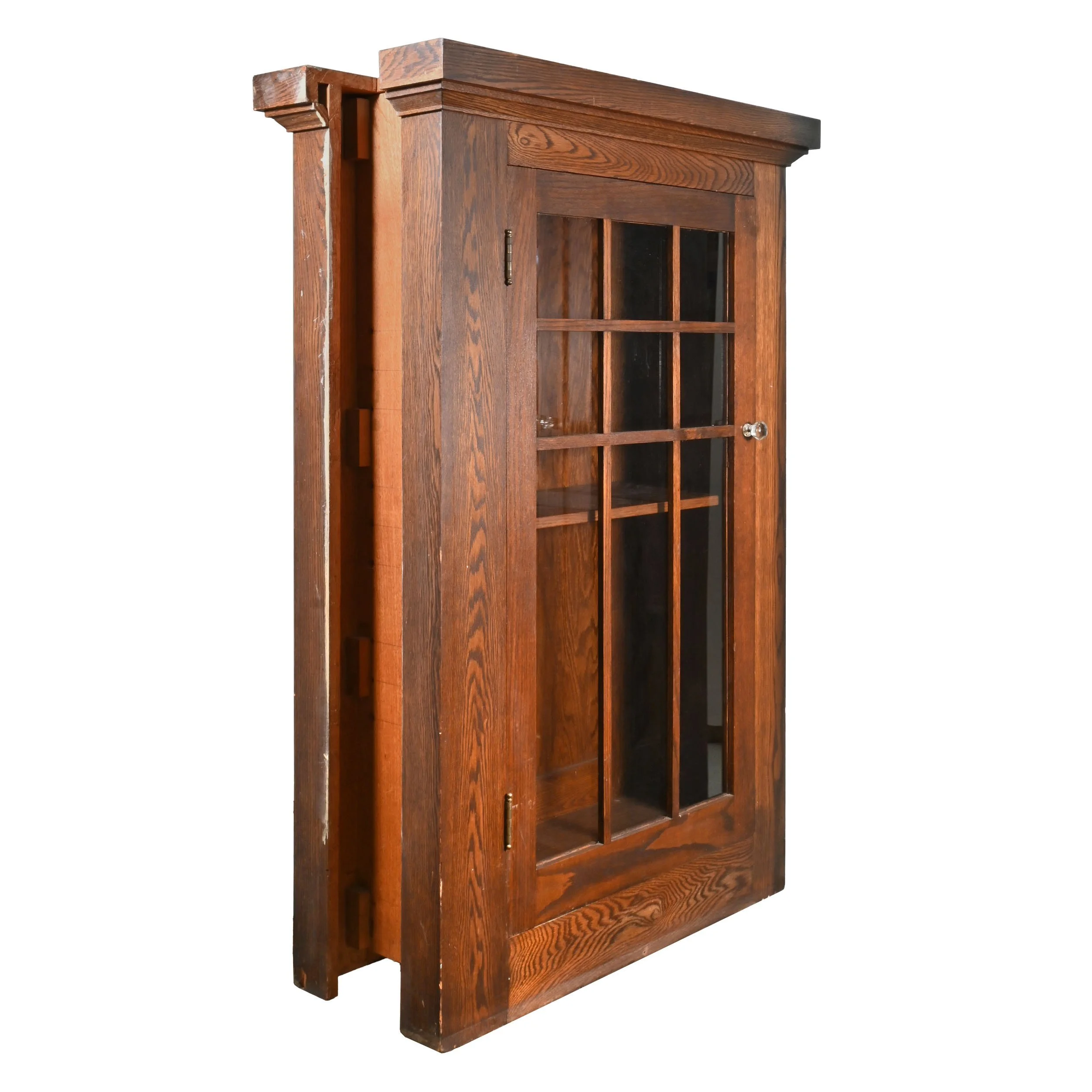 24470+arts+and+crafts+dark+oak+bookcase+divider+pair+1.jpg