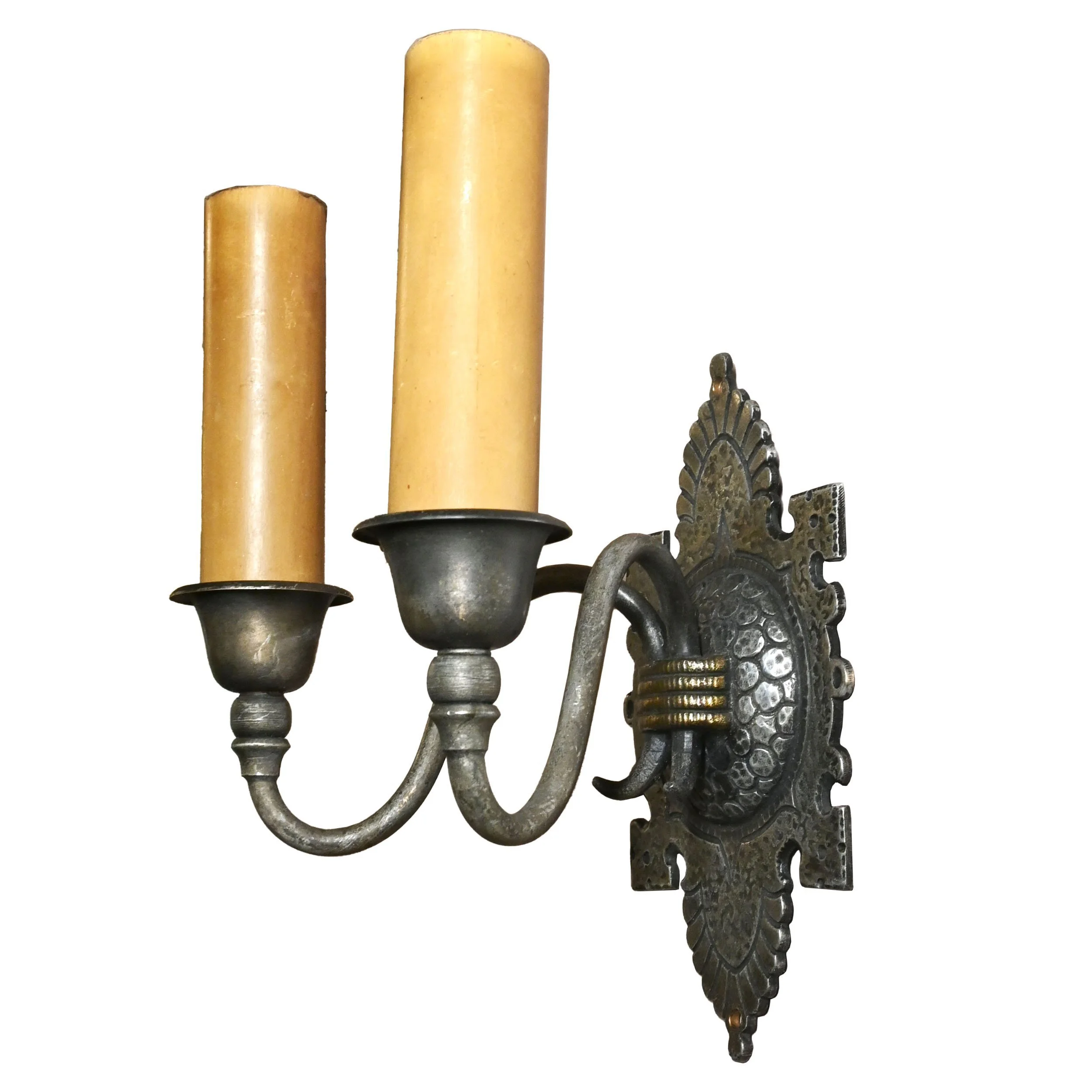 24533+oscar+bach+cut+hammered+bronze+two+candle+sconce+2.jpg